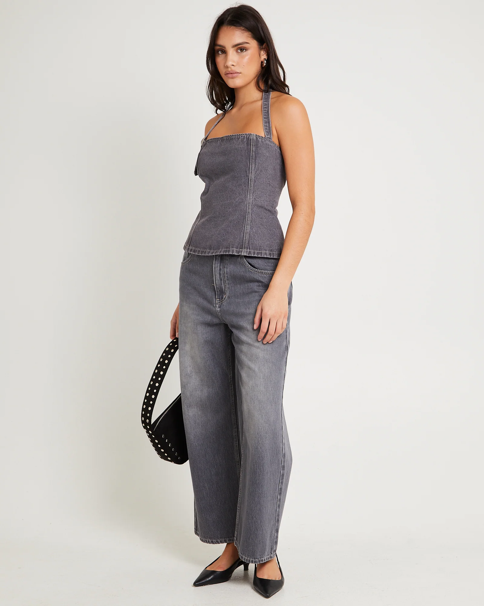 Allegra Corset Denim Top - Image 2