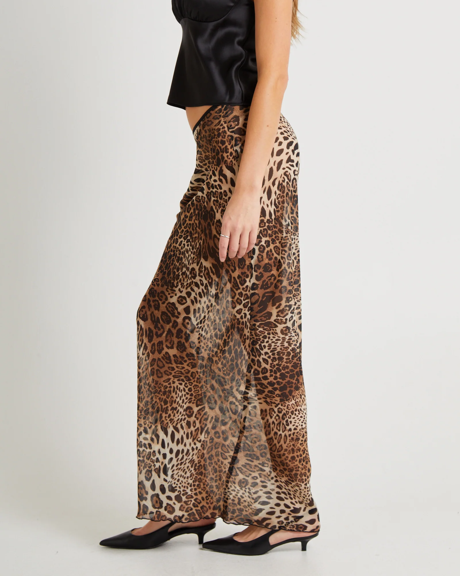 Alora Leopard Slip Maxi Skirt - Image 4