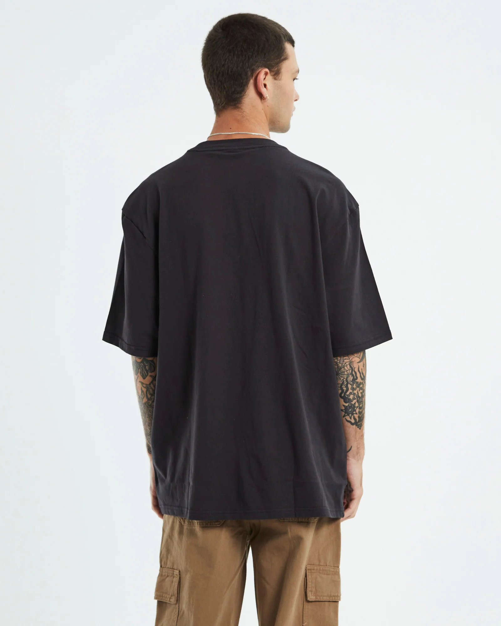 Altos Baggy Short Sleeve T-Shirt Worn Black - Image 2