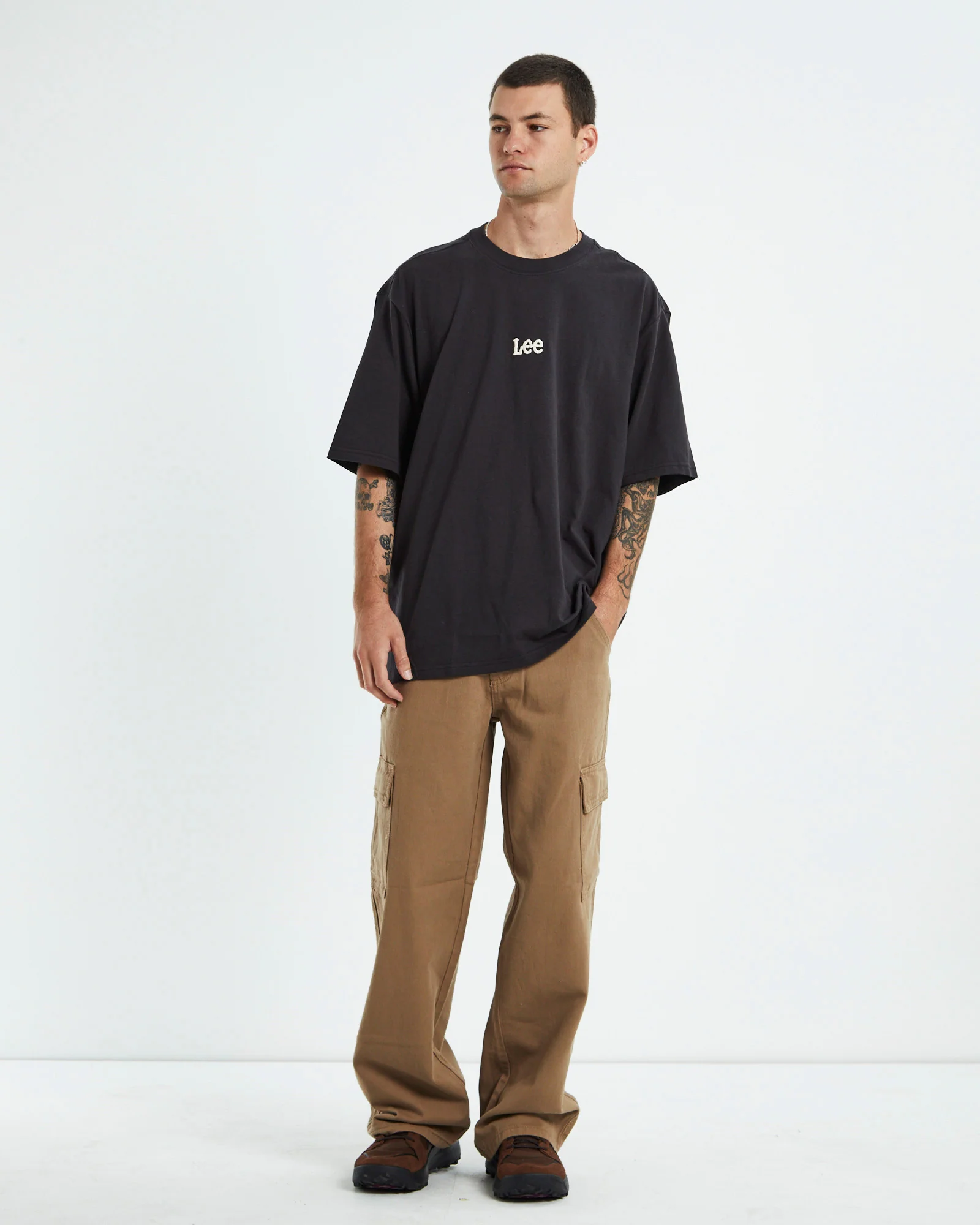 Altos Baggy Short Sleeve T-Shirt Worn Black - Image 3