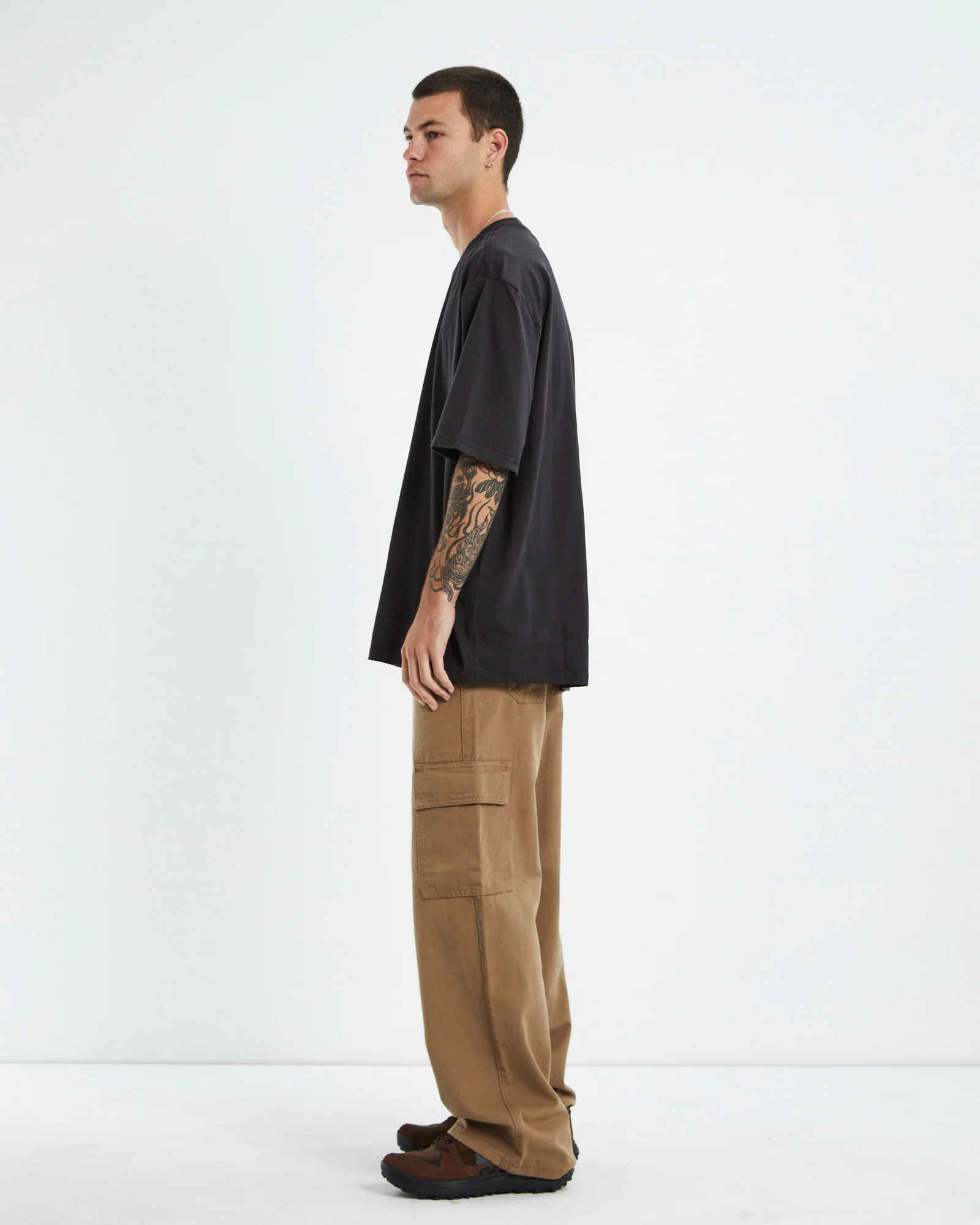 Altos Baggy Short Sleeve T-Shirt Worn Black - Image 4