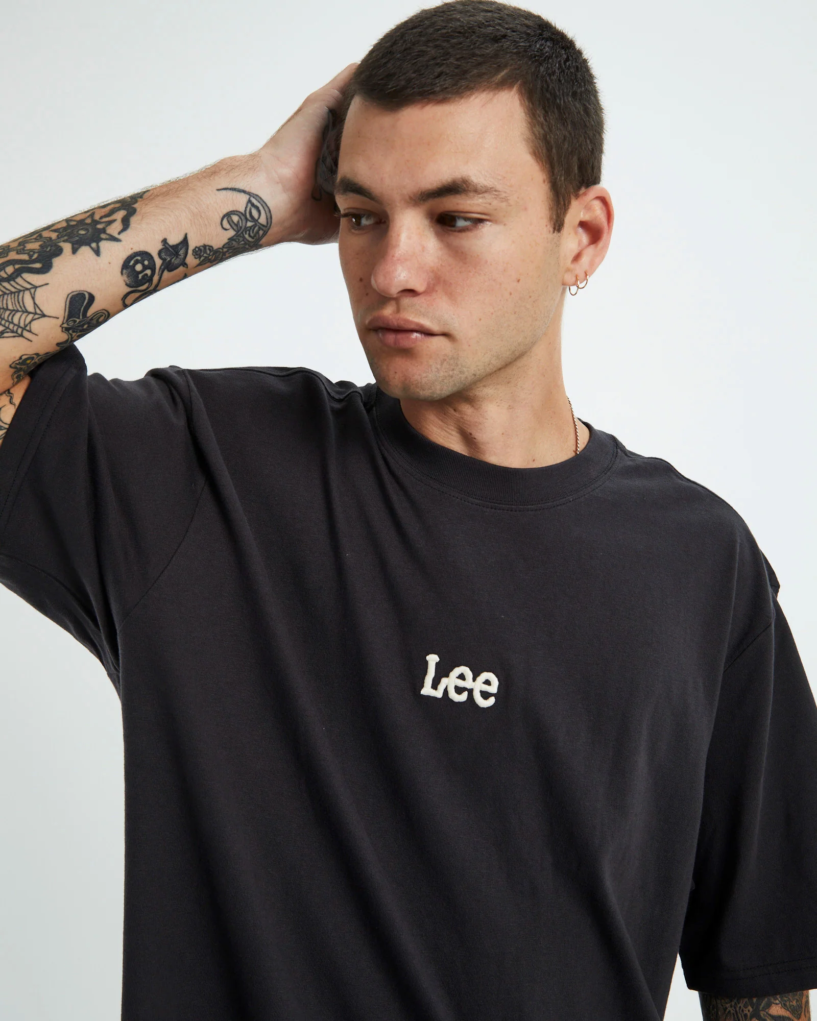 Altos Baggy Short Sleeve T-Shirt Worn Black - Image 5