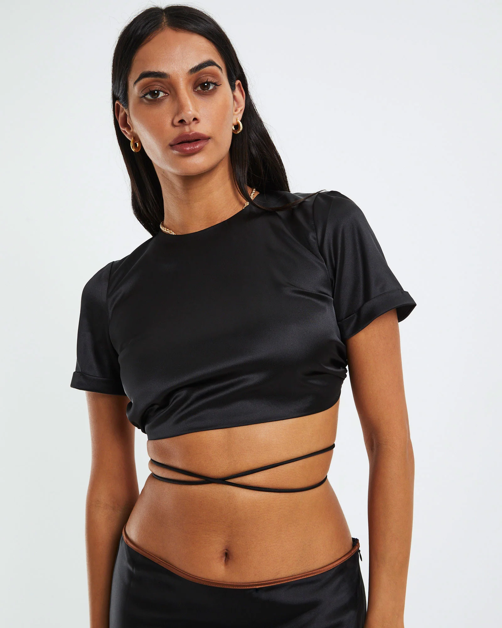 Andie Lace Back Baby Tee - Image 5