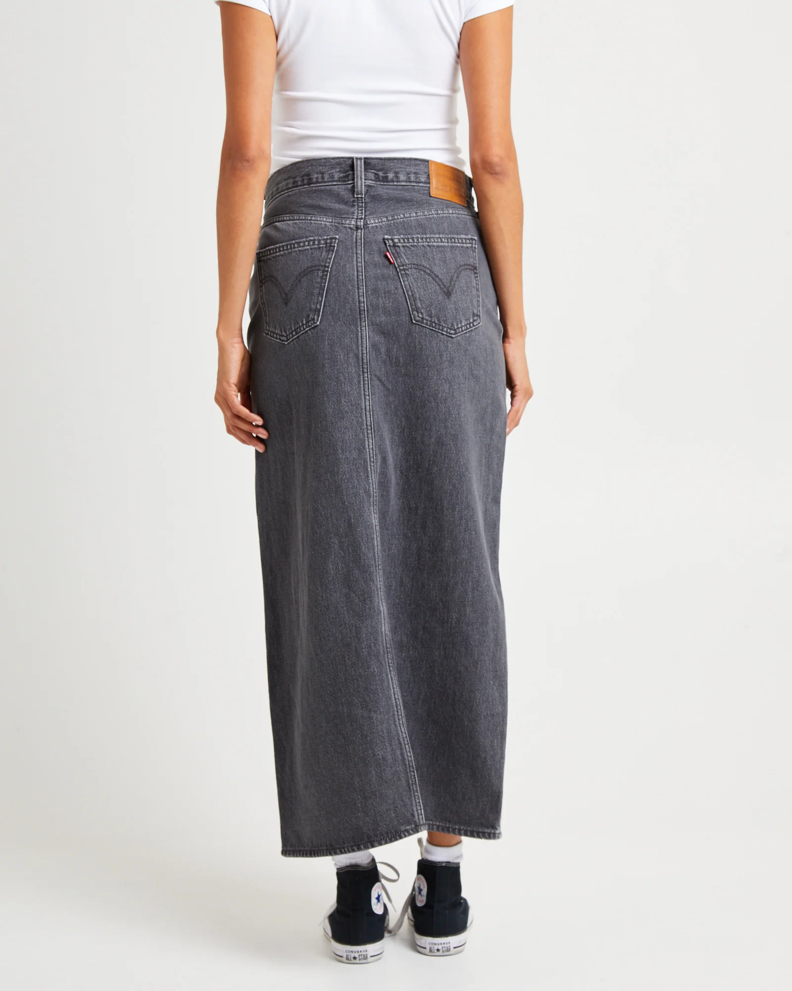 Ankle Column Denim Maxi Denim Skirt Adventure Seeker - Image 3