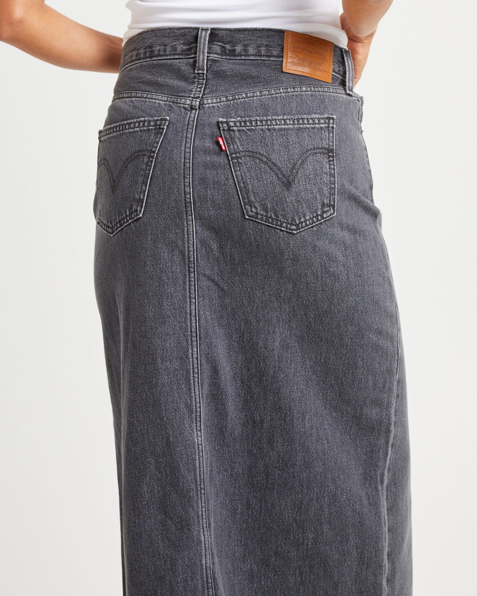 Ankle Column Denim Maxi Denim Skirt Adventure Seeker - Image 5