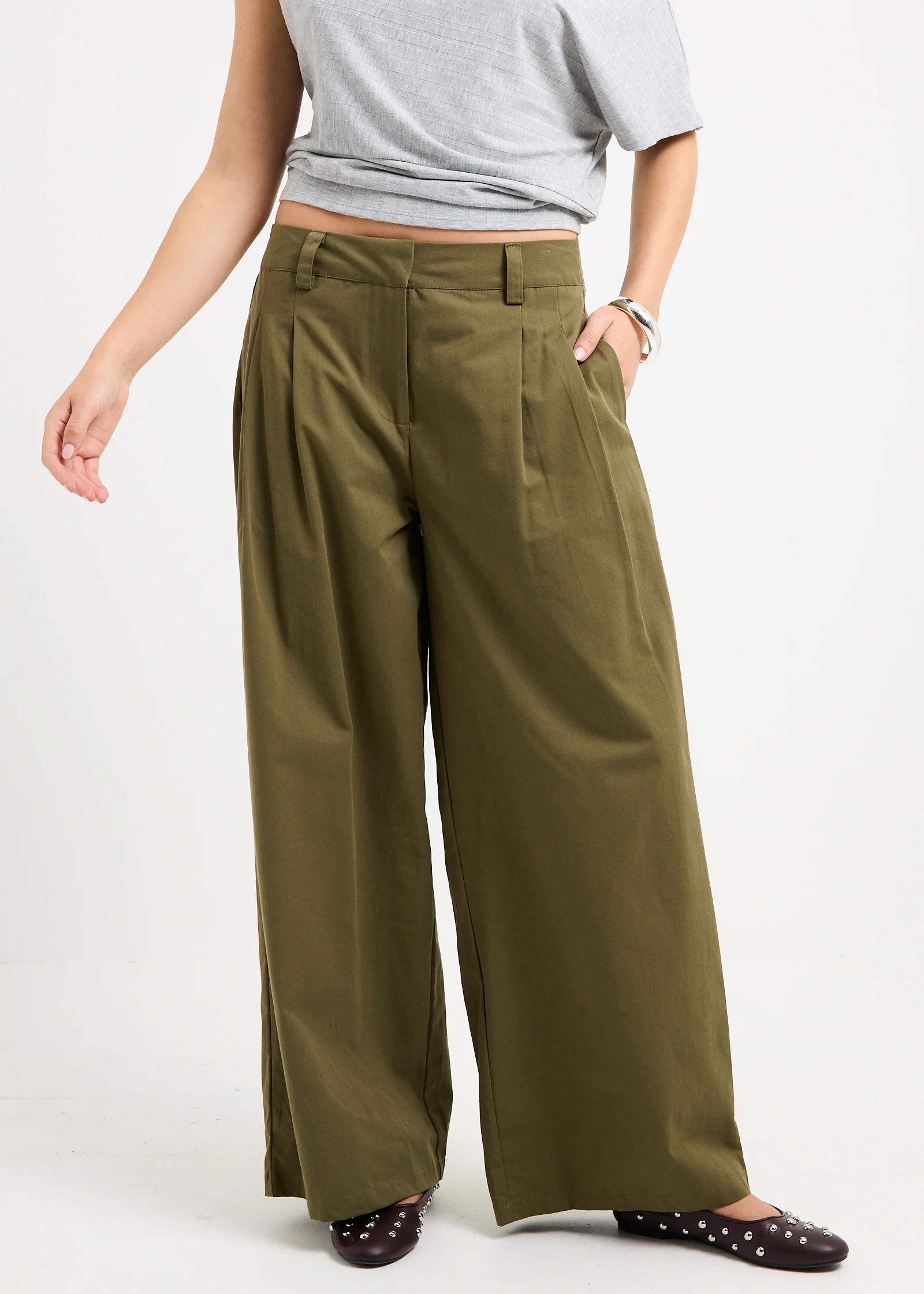 Annika Pleat Pants - Image 2
