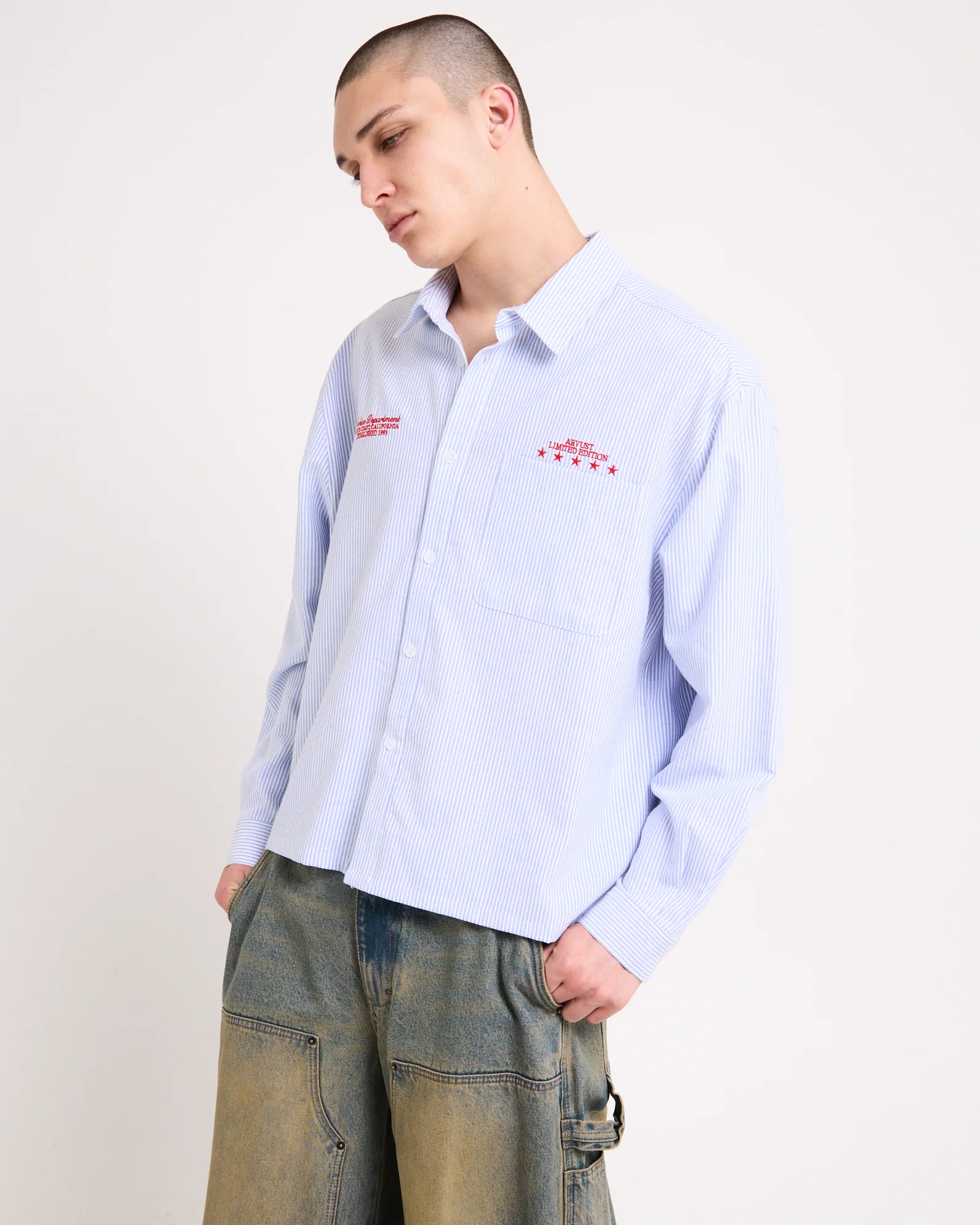 Archive Long Sleeve Cropped Shirt - Image 3