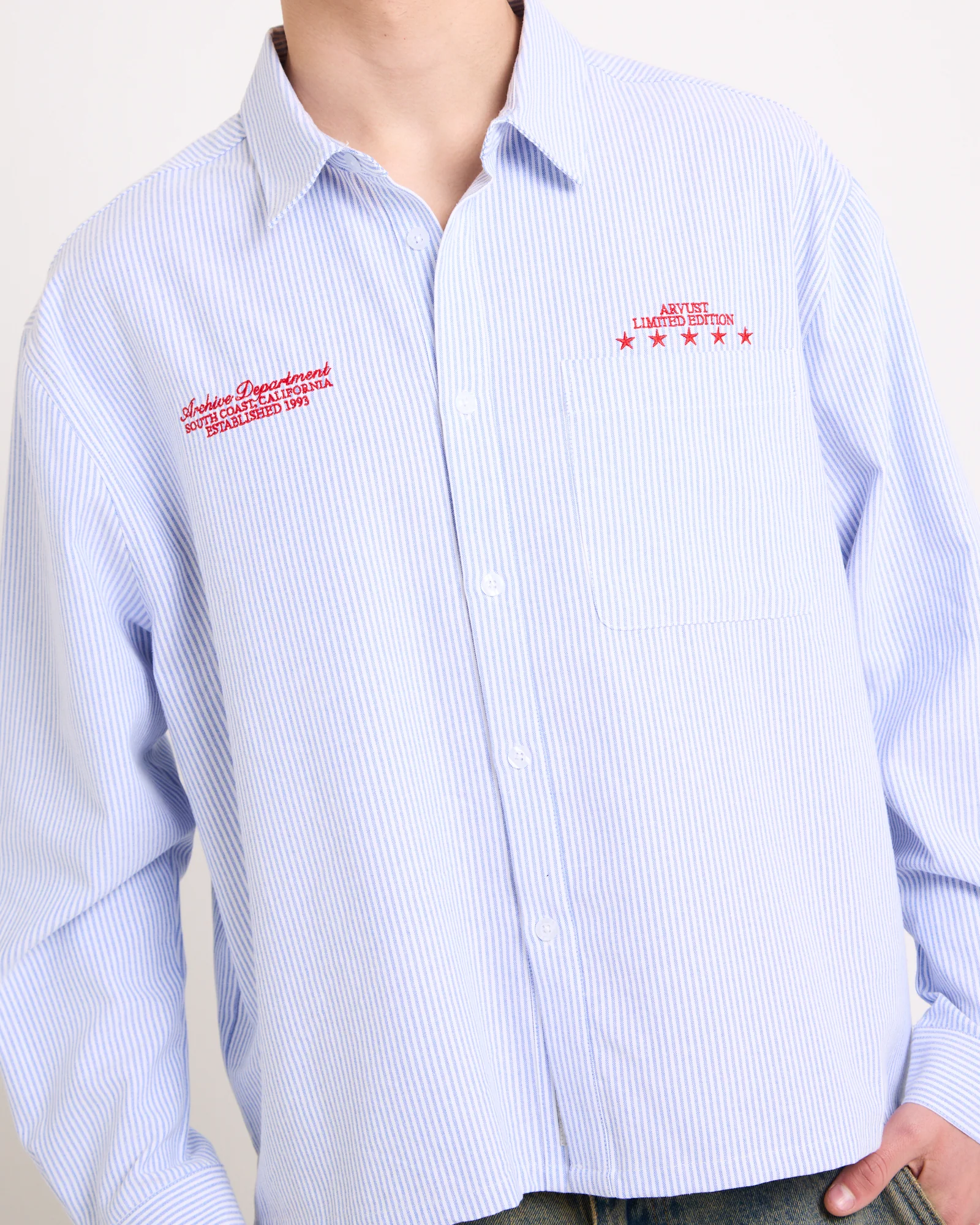 Archive Long Sleeve Cropped Shirt - Image 6