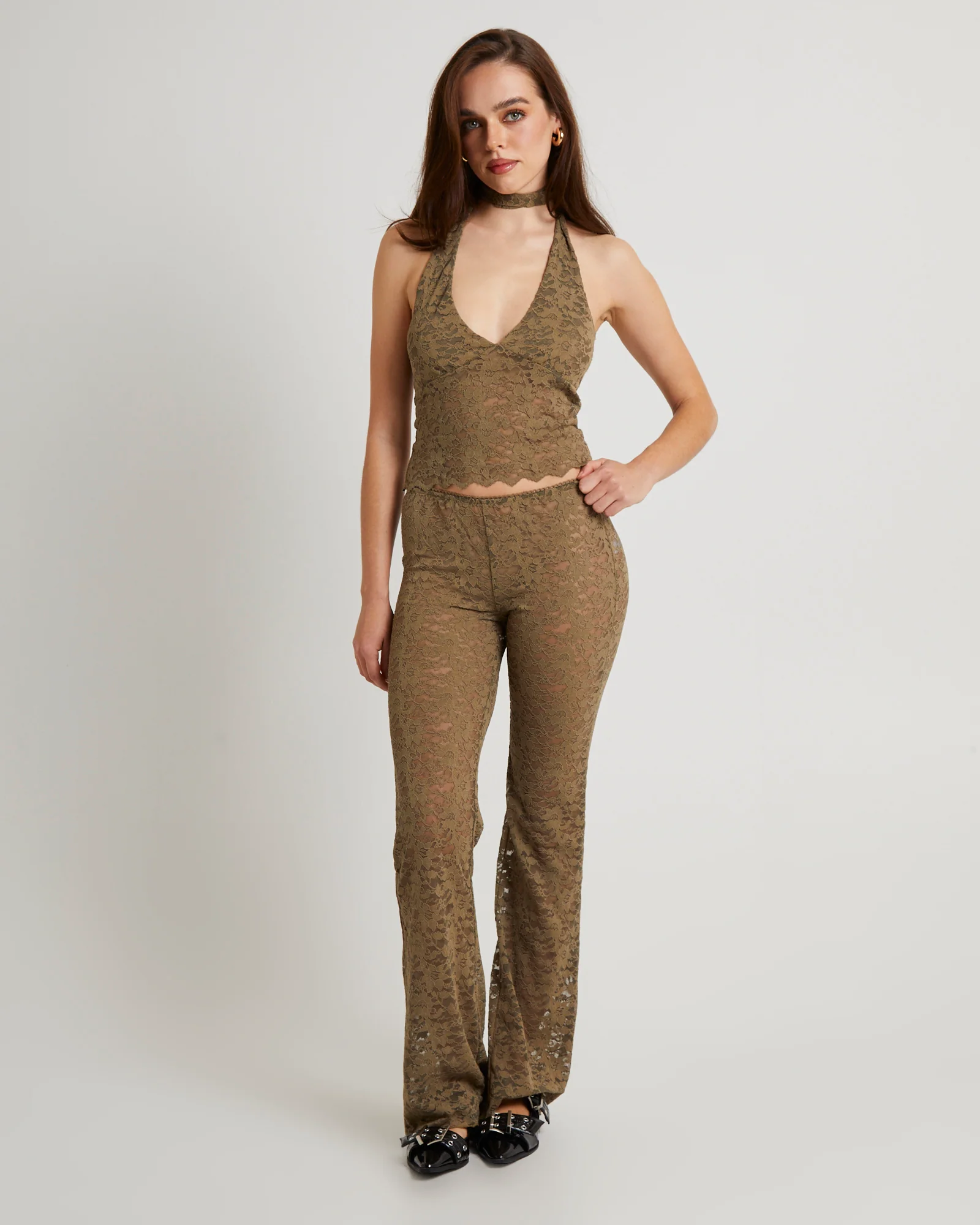 Aria Stretch Lace Pants - Image 3
