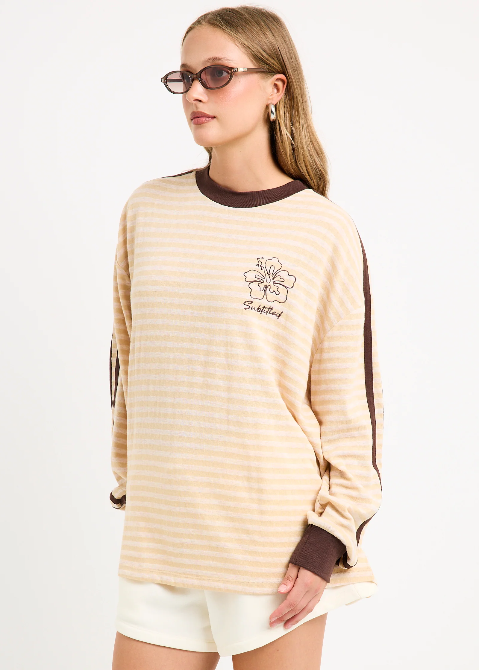 Arizona Contrast Stripe Long Sleeve Top - Image 4