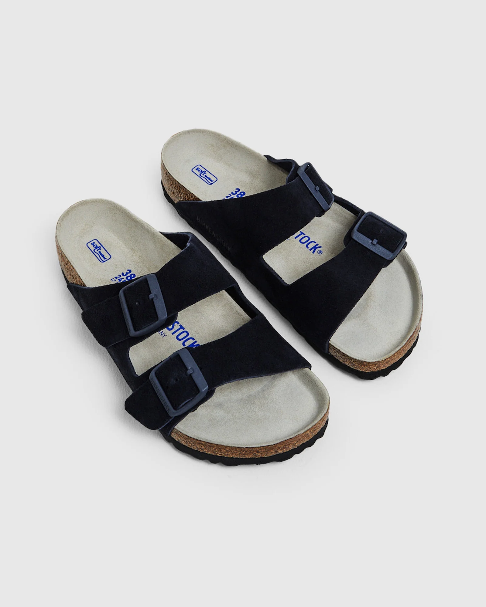 Arizona Regular Suede Leather Sandals Midnight Navy - Image 3