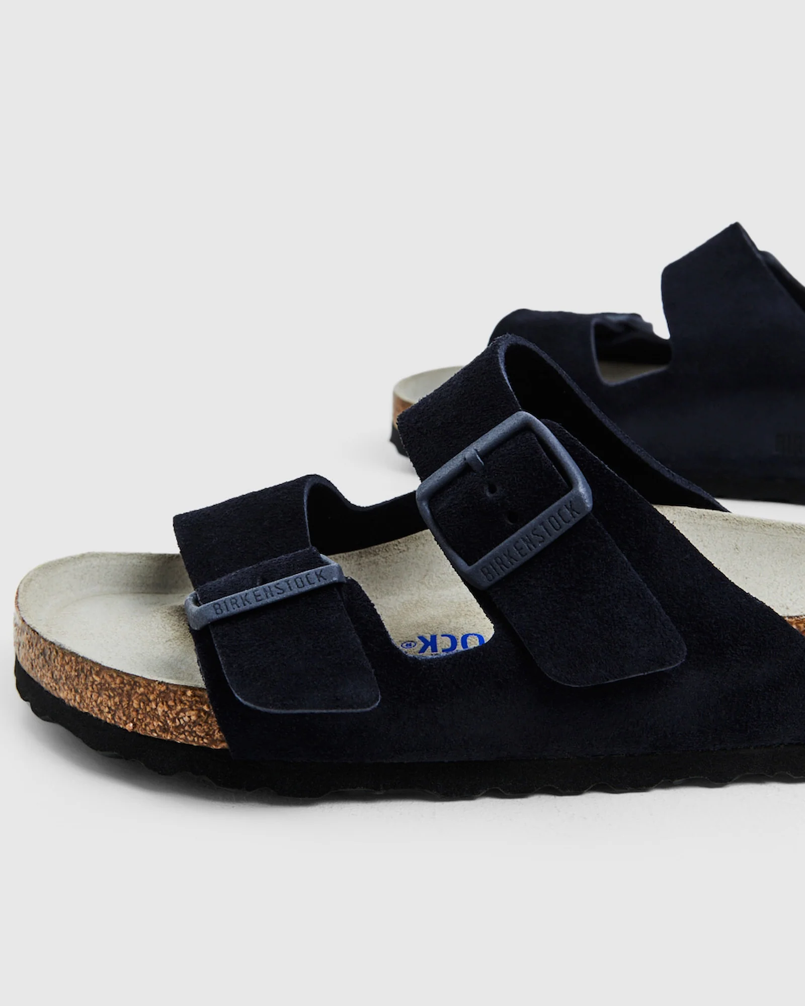 Arizona Regular Suede Leather Sandals Midnight Navy - Image 5