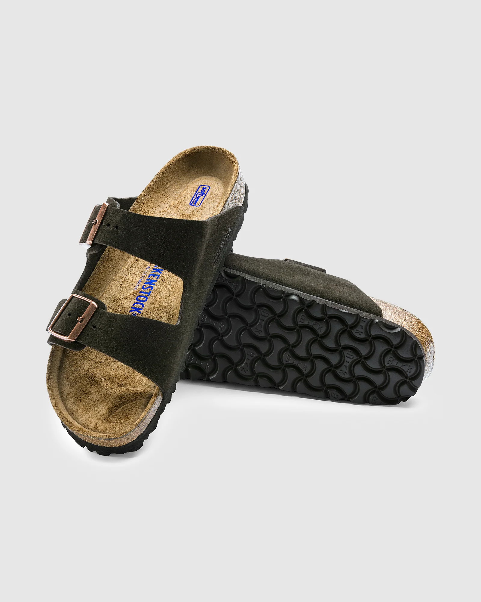 Arizona Soft Foot Bed Suede Leather Sandal - Image 3
