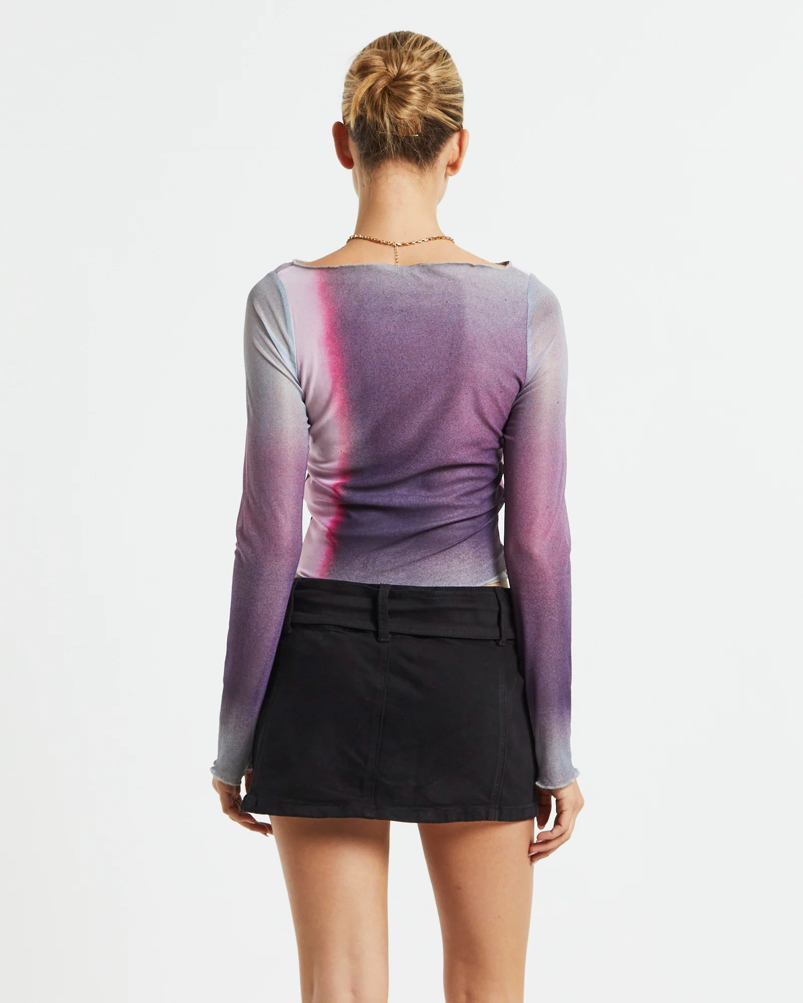 Armali Long Sleeve Top Digi Print Pink - Image 2