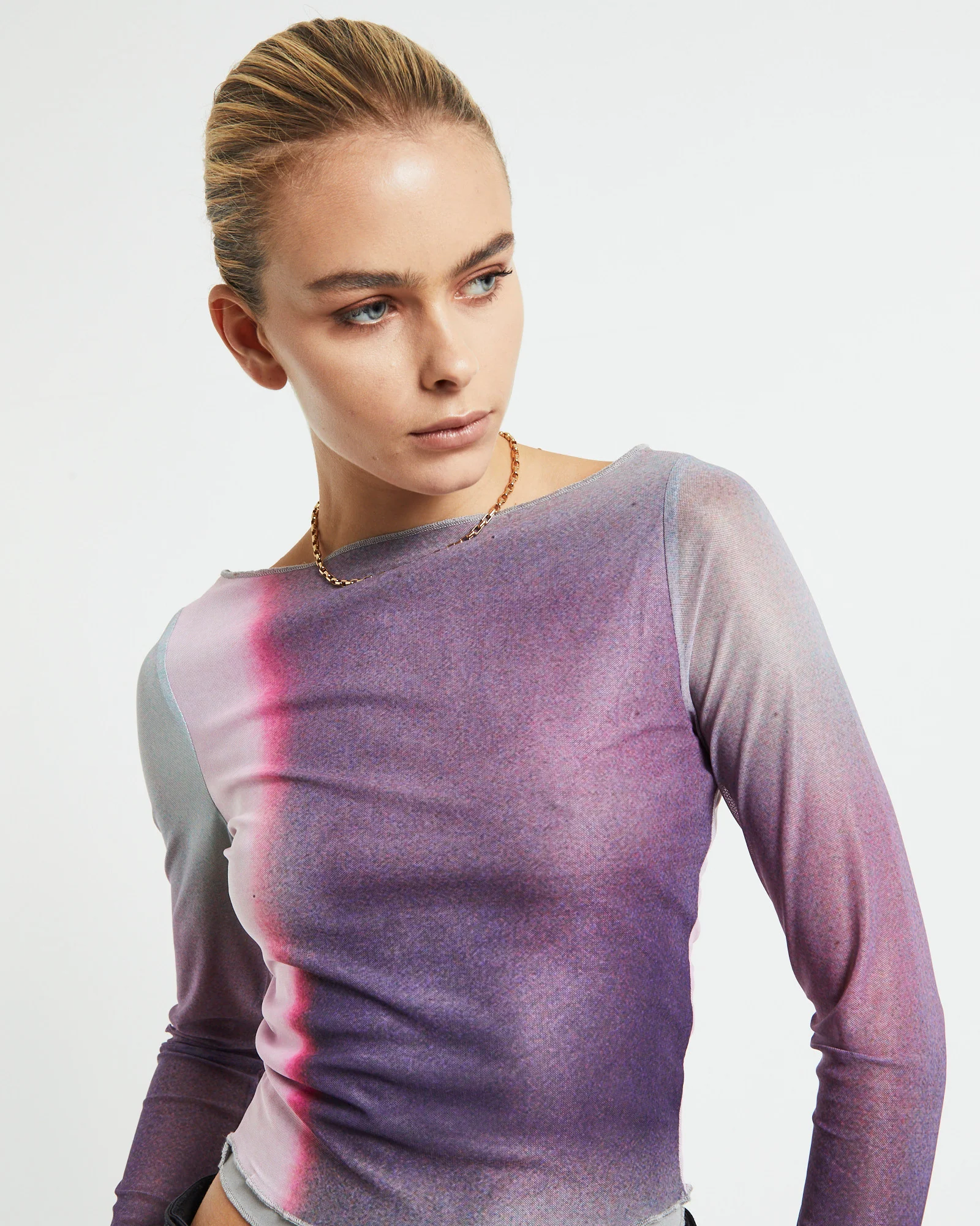 Armali Long Sleeve Top Digi Print Pink - Image 5
