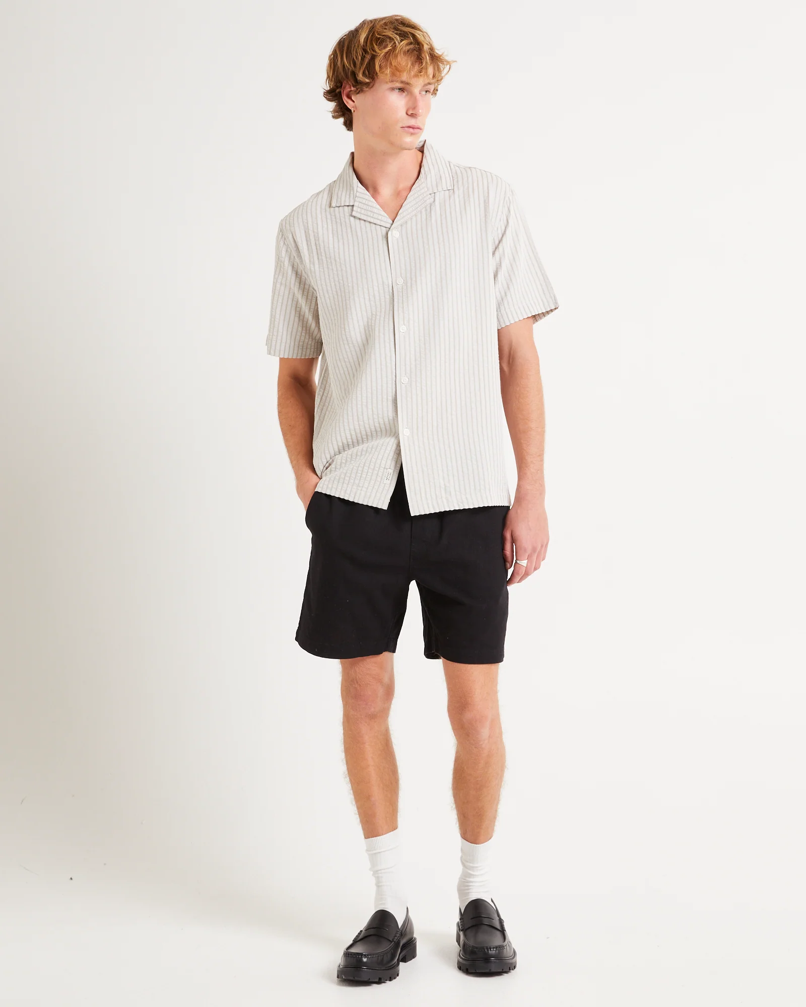 Ashton Seersucker Short Sleeve Resort Shirt - Image 3
