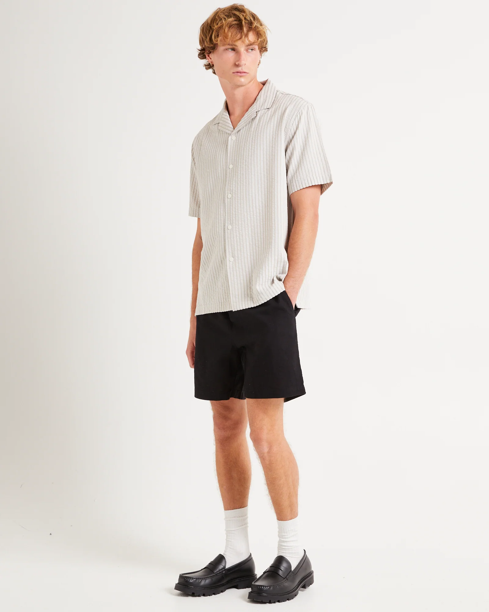 Ashton Seersucker Short Sleeve Resort Shirt - Image 4