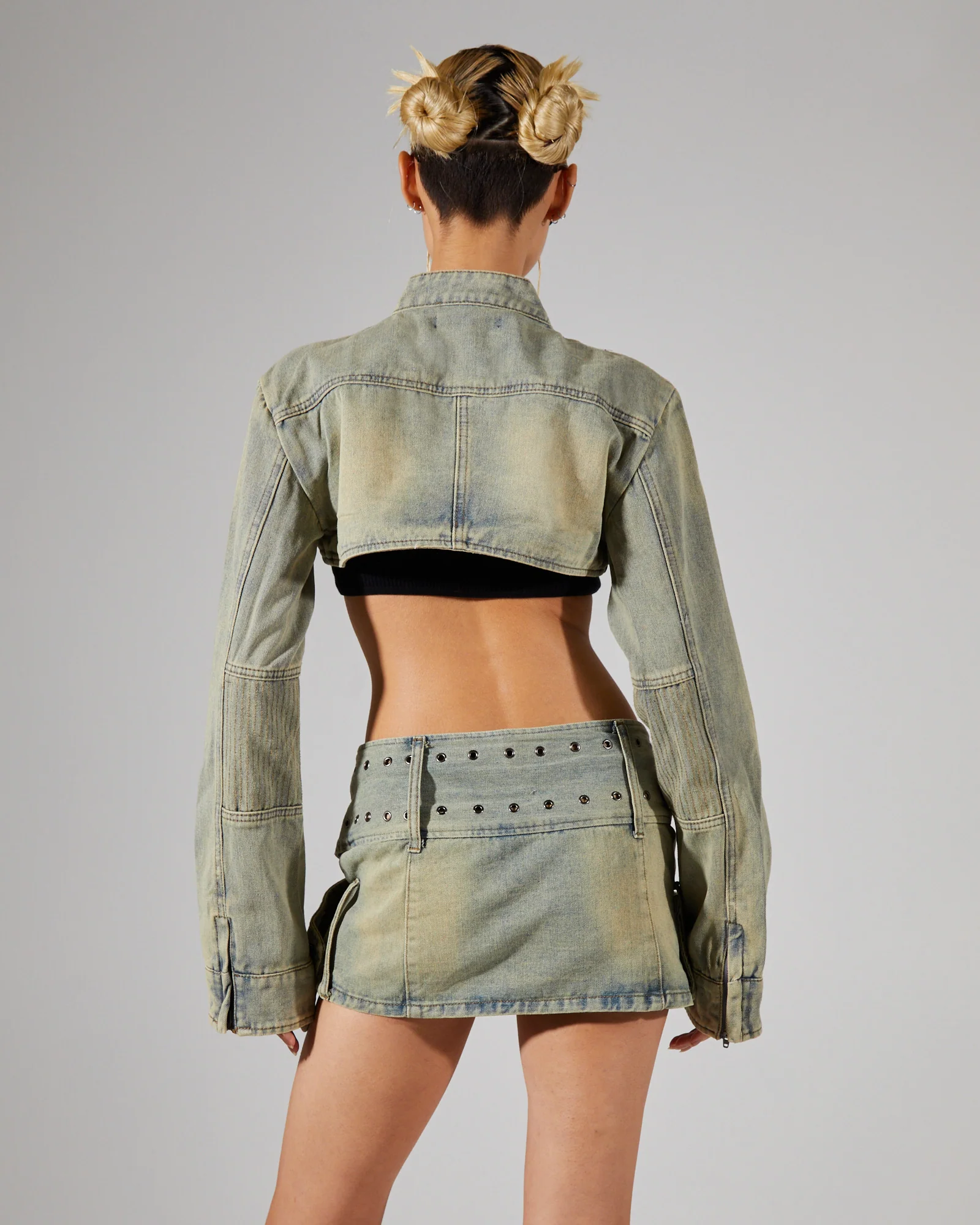 Assassin Ultra Cropped Denim Jacket - Image 3