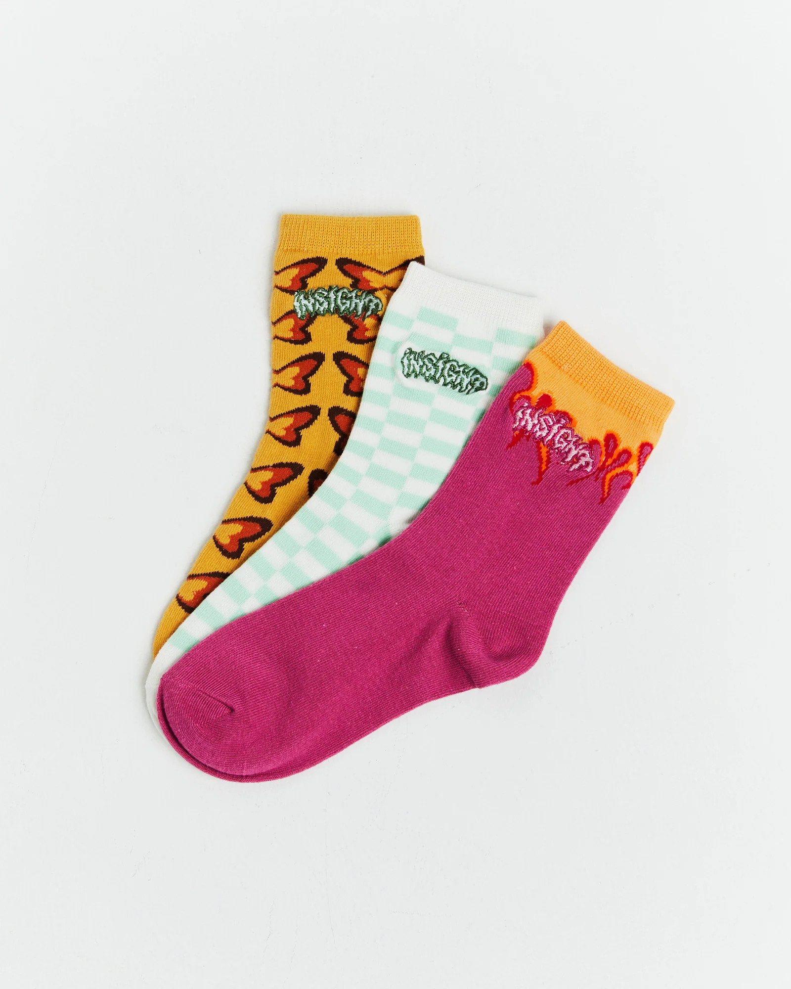 Assorted Jacquard Socks 3 Pack Multi