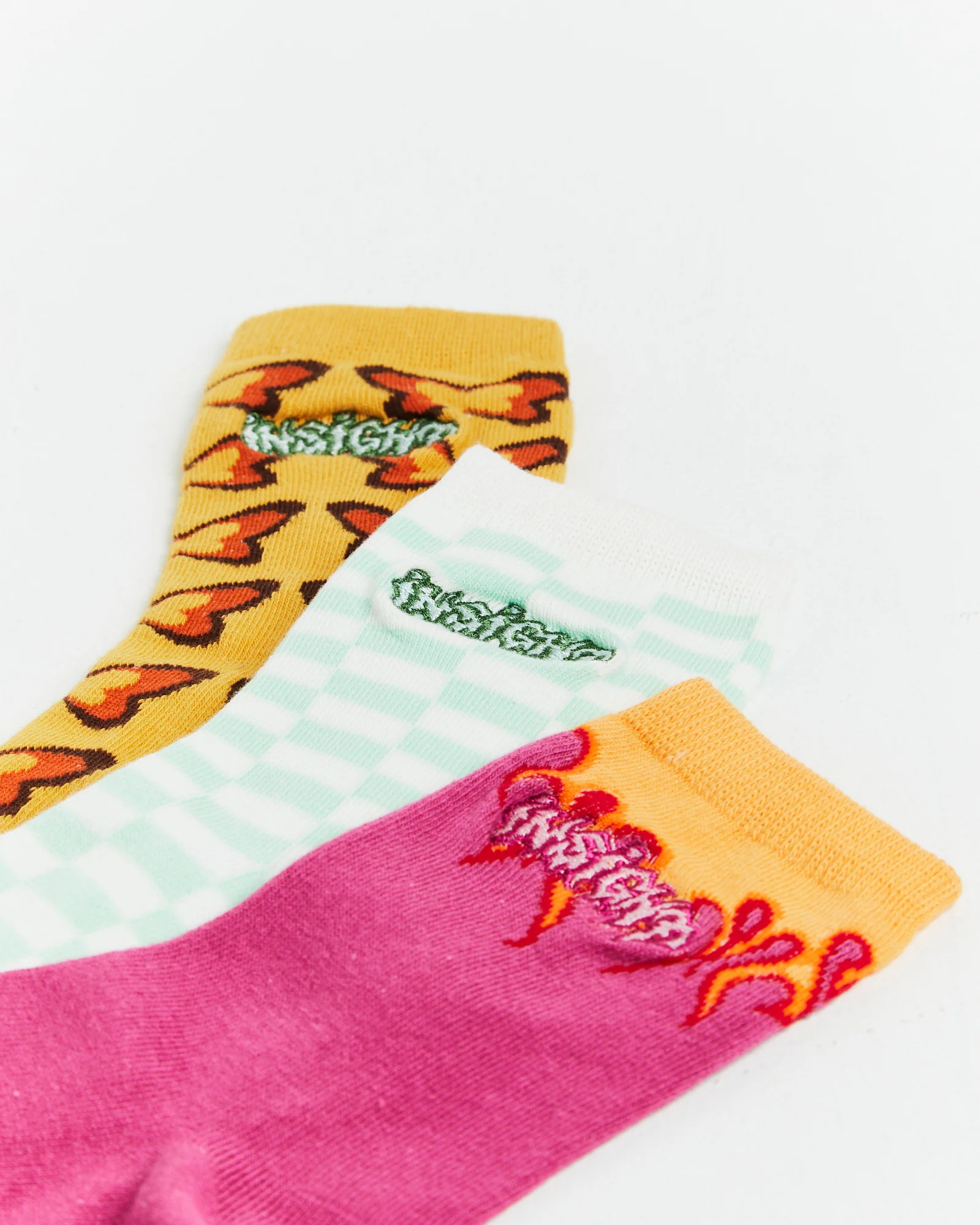 Assorted Jacquard Socks 3 Pack Multi - Image 5