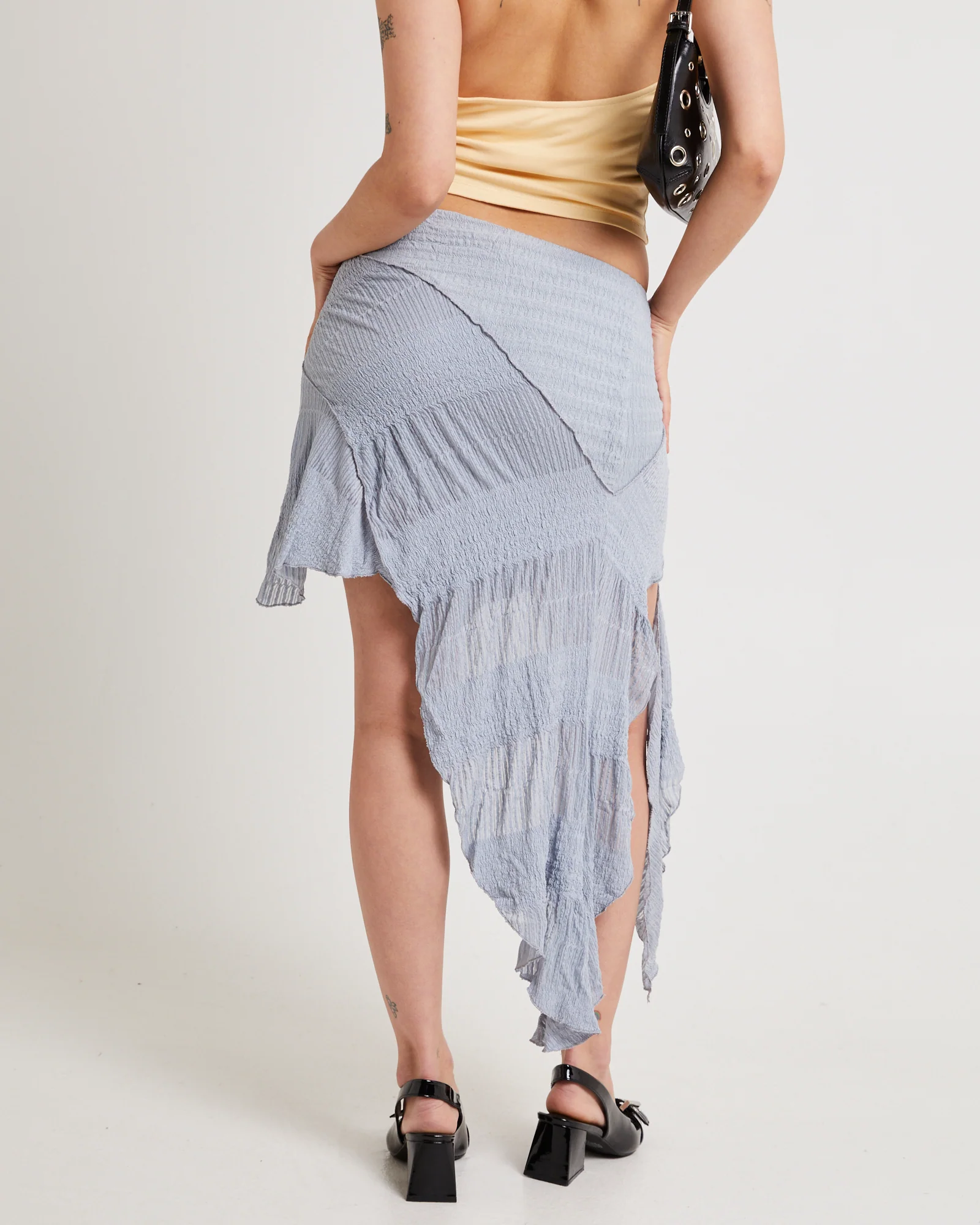 Asym Splice Mini Skirt - Image 3