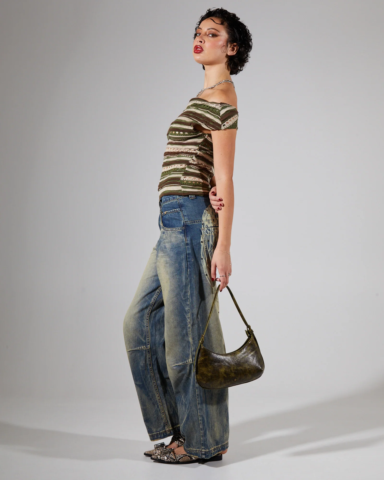 Asymmetric Top Ruffle Knit - Image 2
