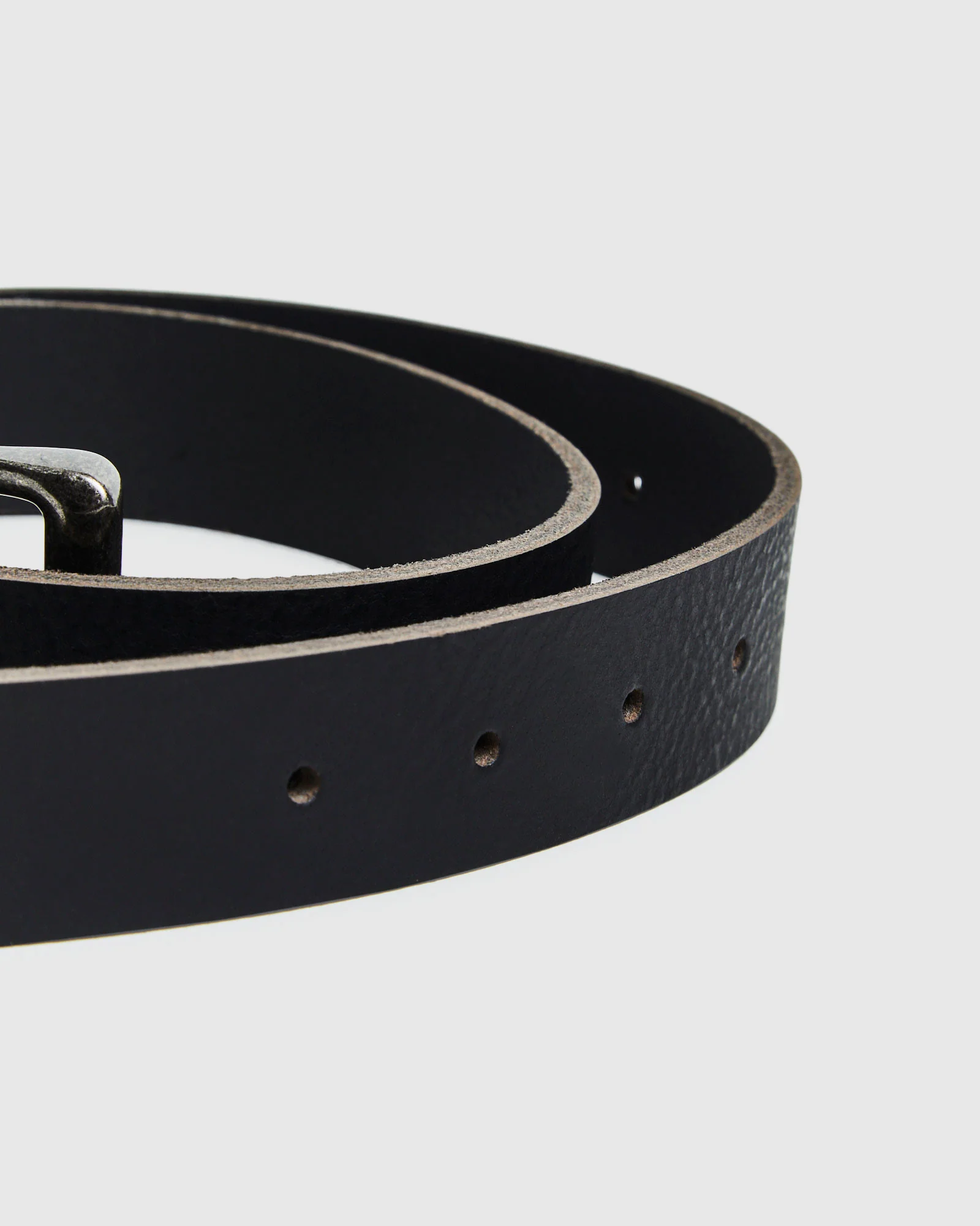 Australian-Made Genuine Leather Belt Black - Image 2