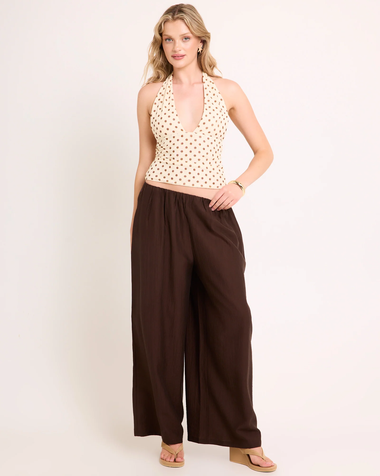 Ava Slinky Plunge Top - Image 3