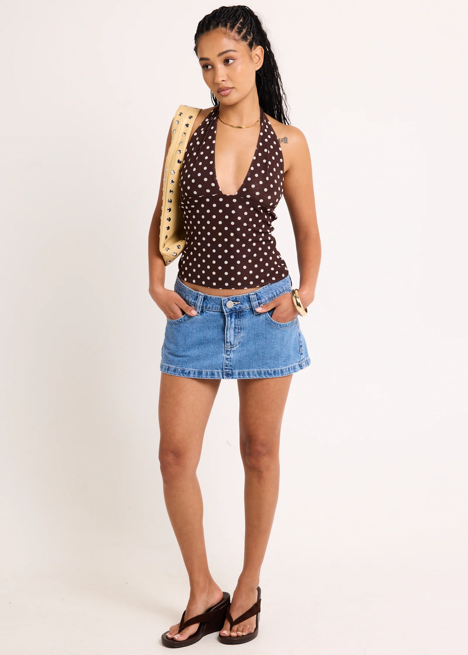 Ava Slinky Plunge Top - Image 3