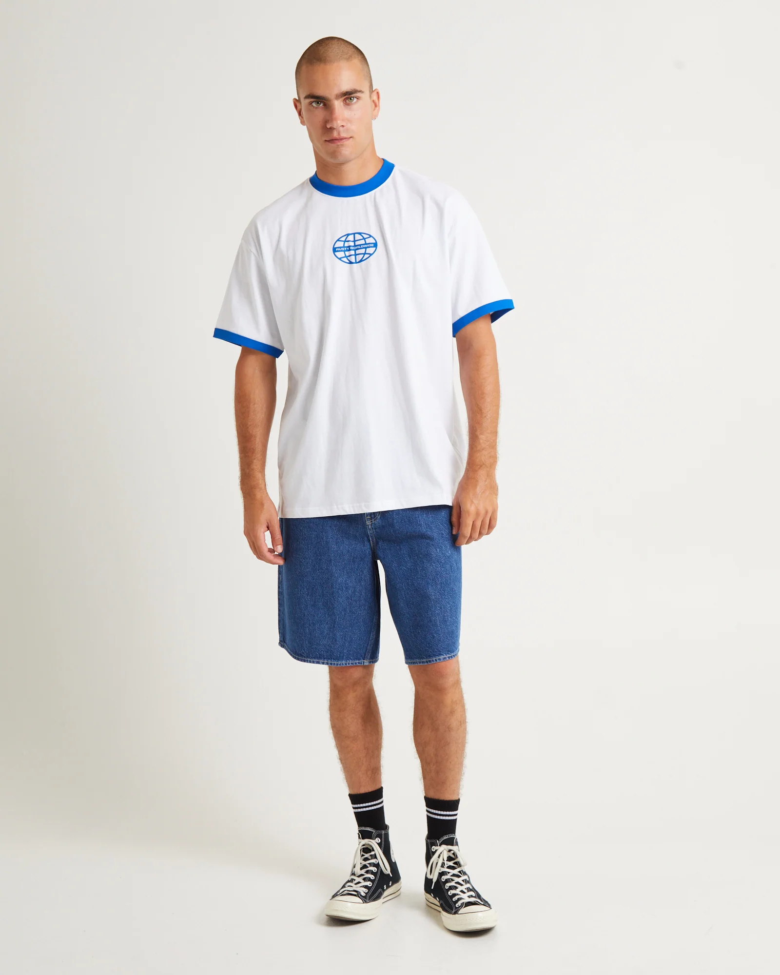 B Line Flo Short Sleeve T-Shirt White - Image 3