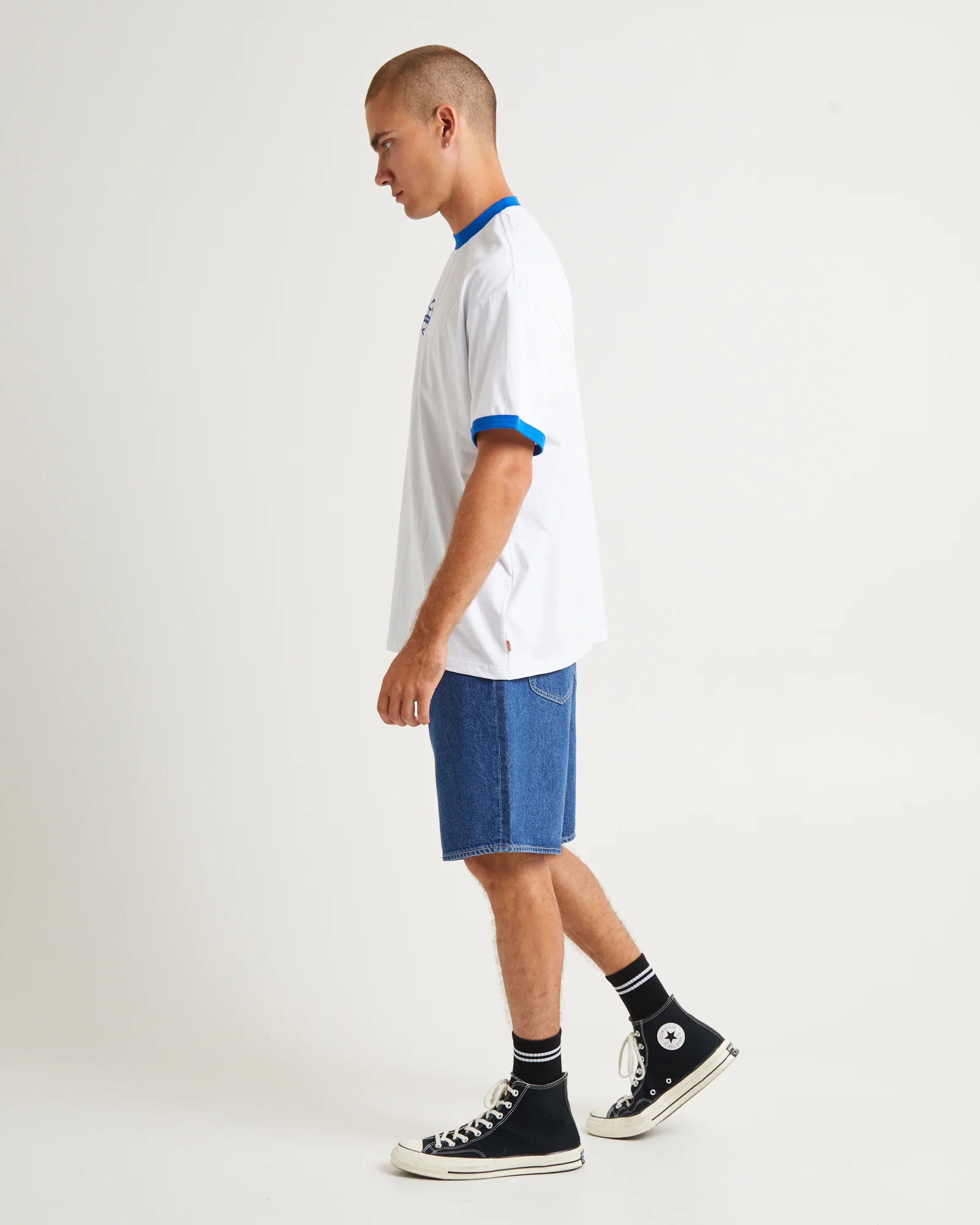 B Line Flo Short Sleeve T-Shirt White - Image 4