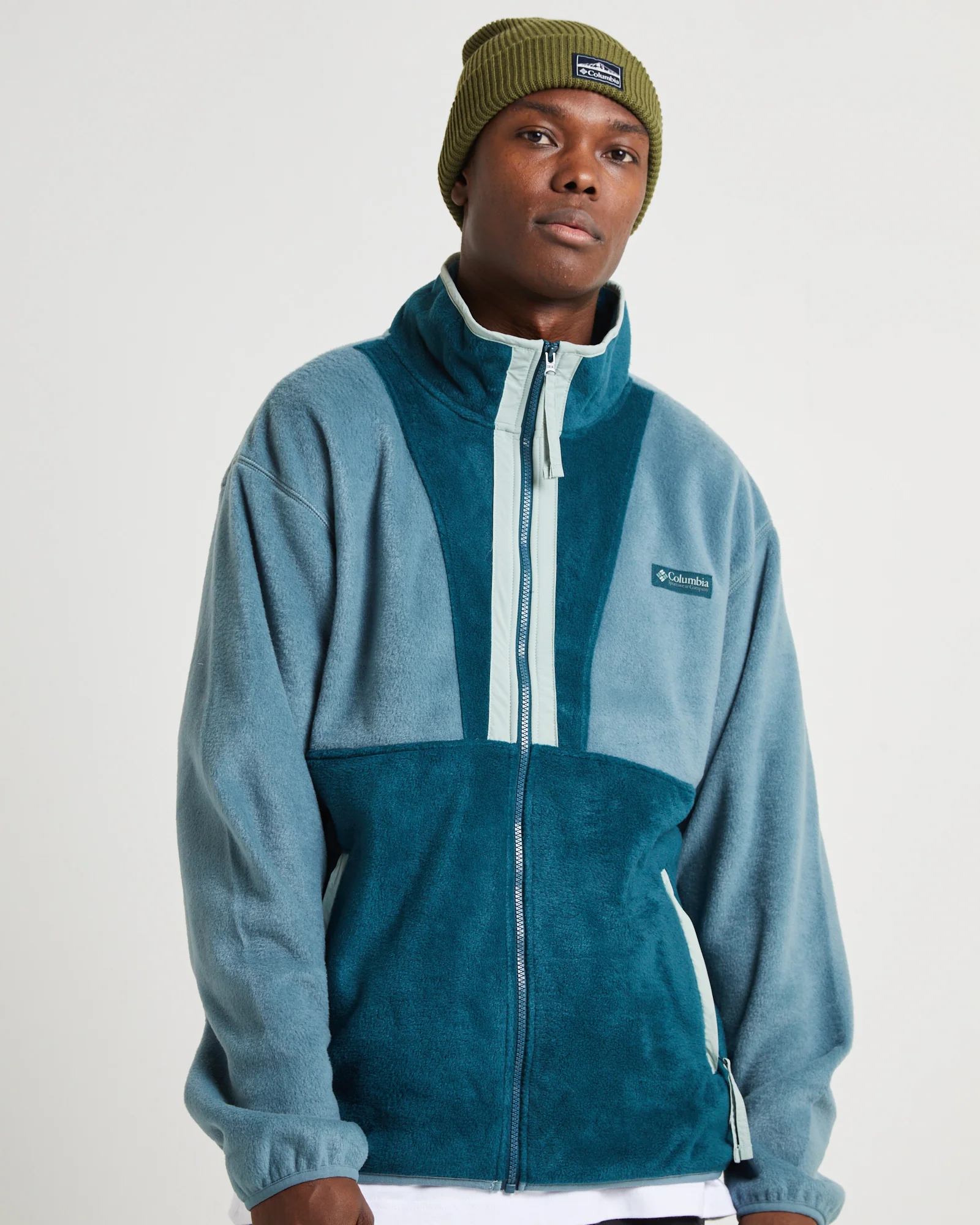 Back Bowl Full Zip Fleece Jacket Metal Night Wave - Image 5