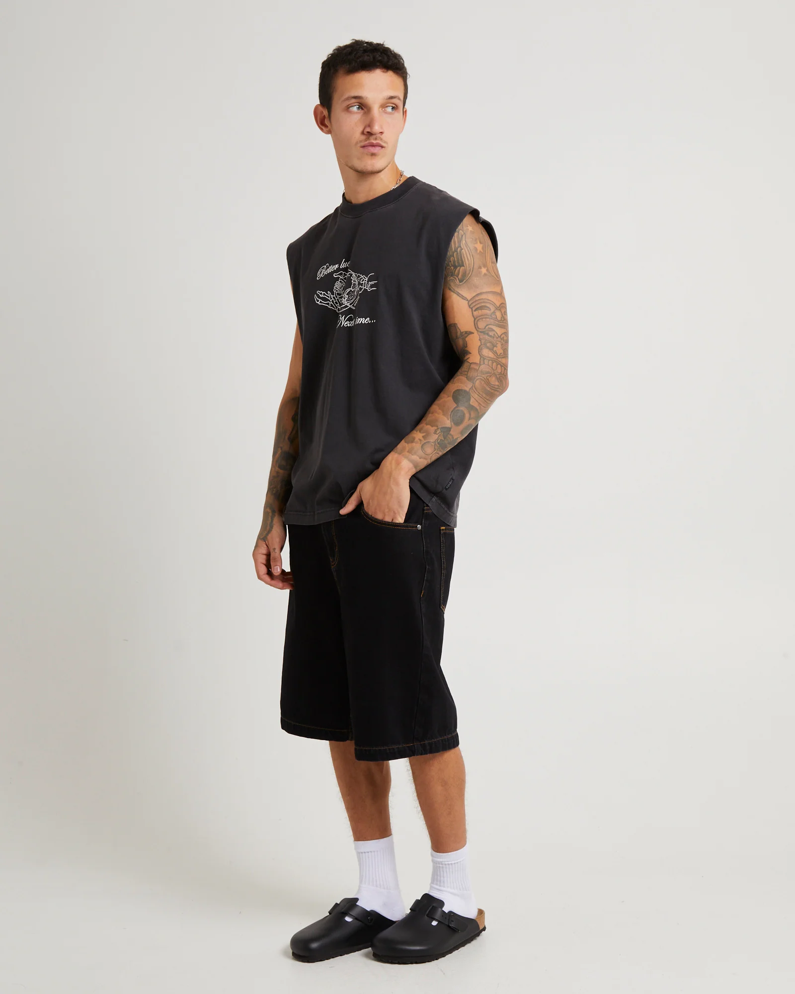 Bad Luck Sleeveless T-Shirt - Image 5