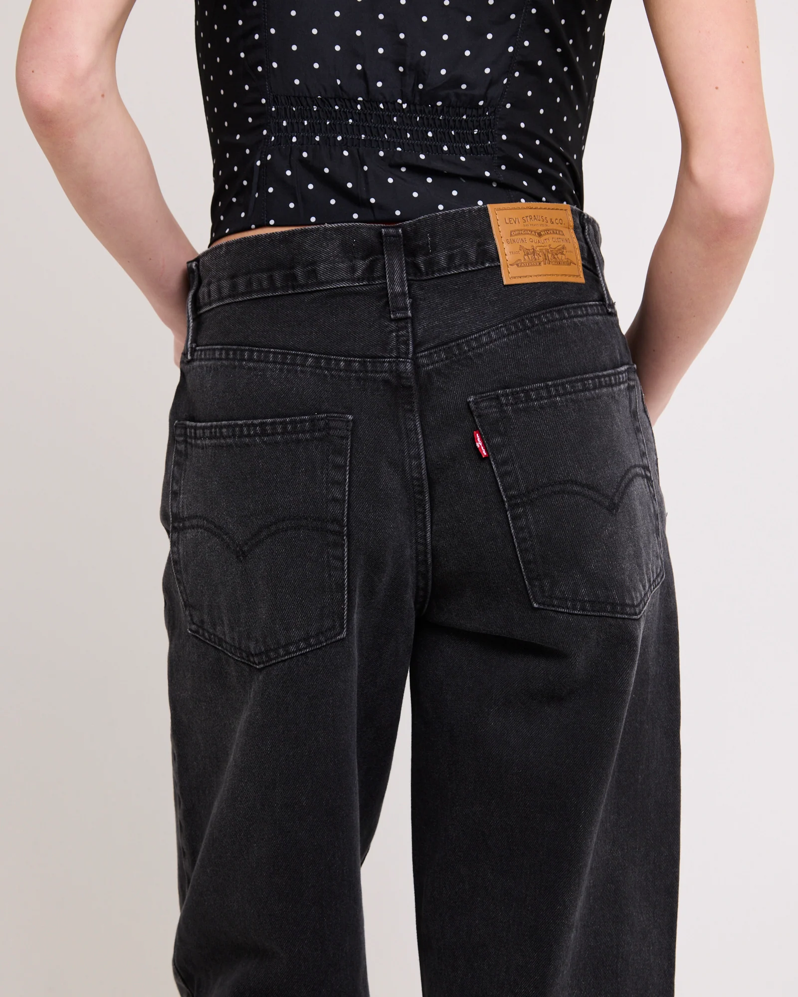 Baggy Dad Denim Jeans Shrink Up - Image 5