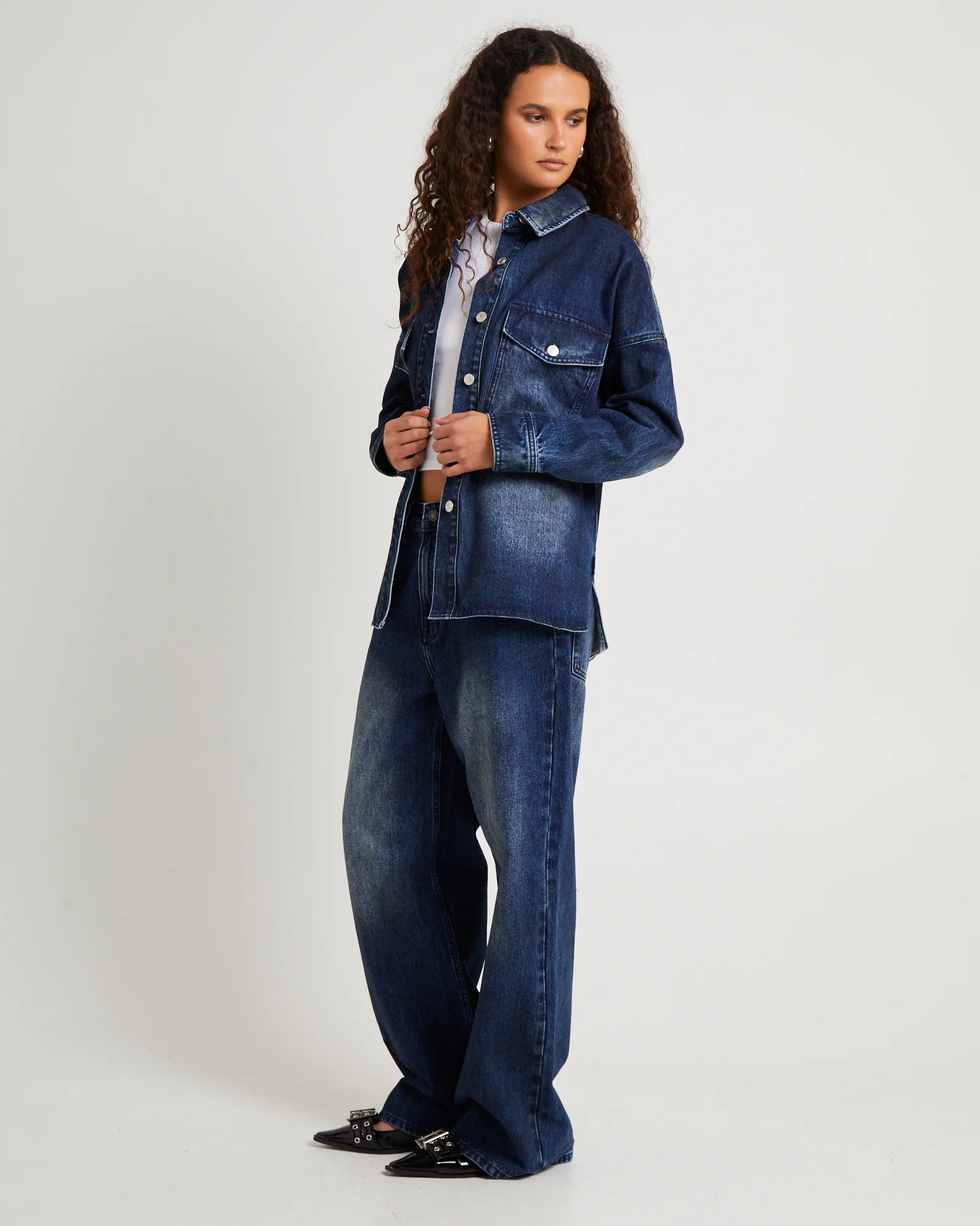 Baker Denim Over Shirt - Image 4
