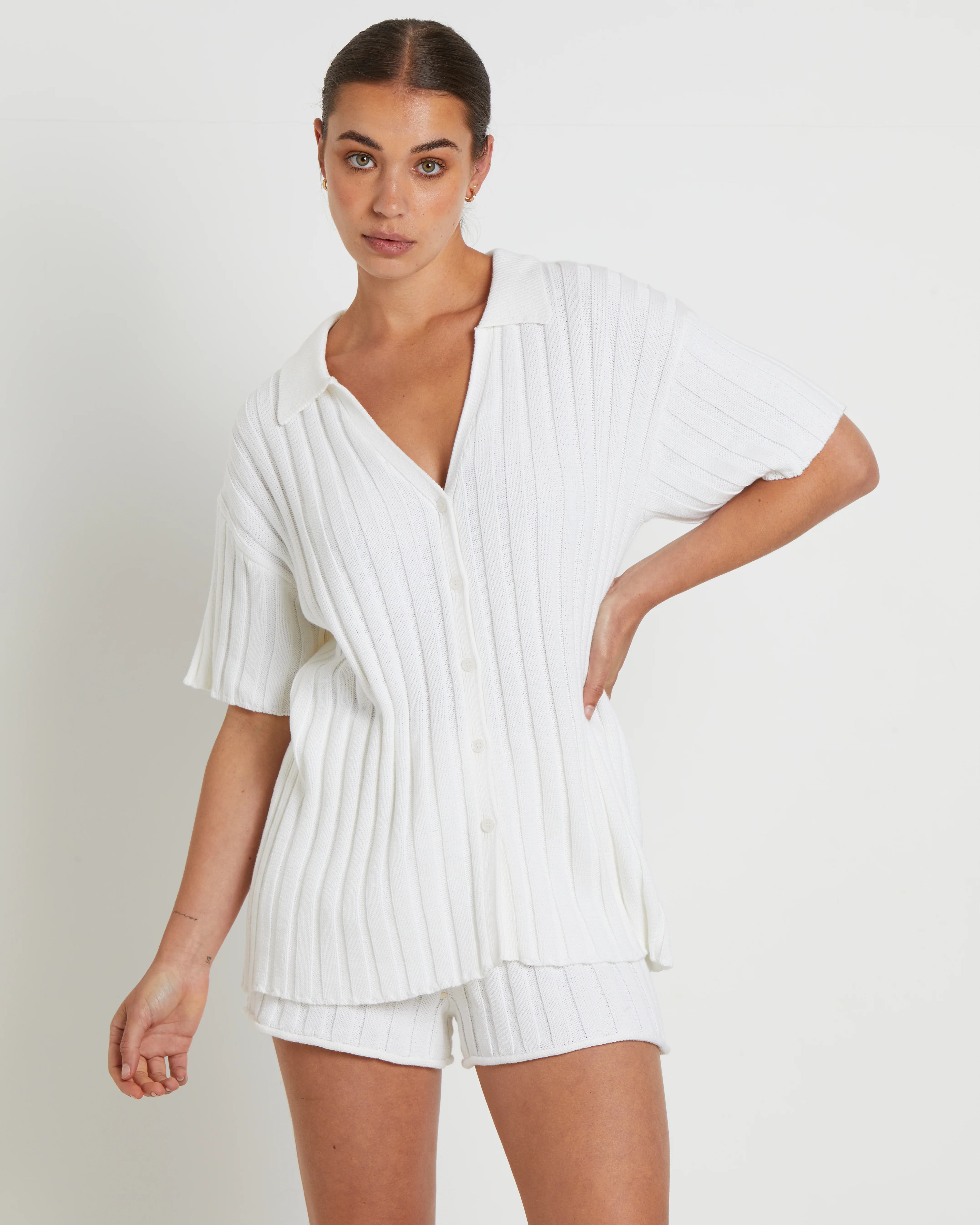 Bambi Button Short Sleeve Top - Image 3