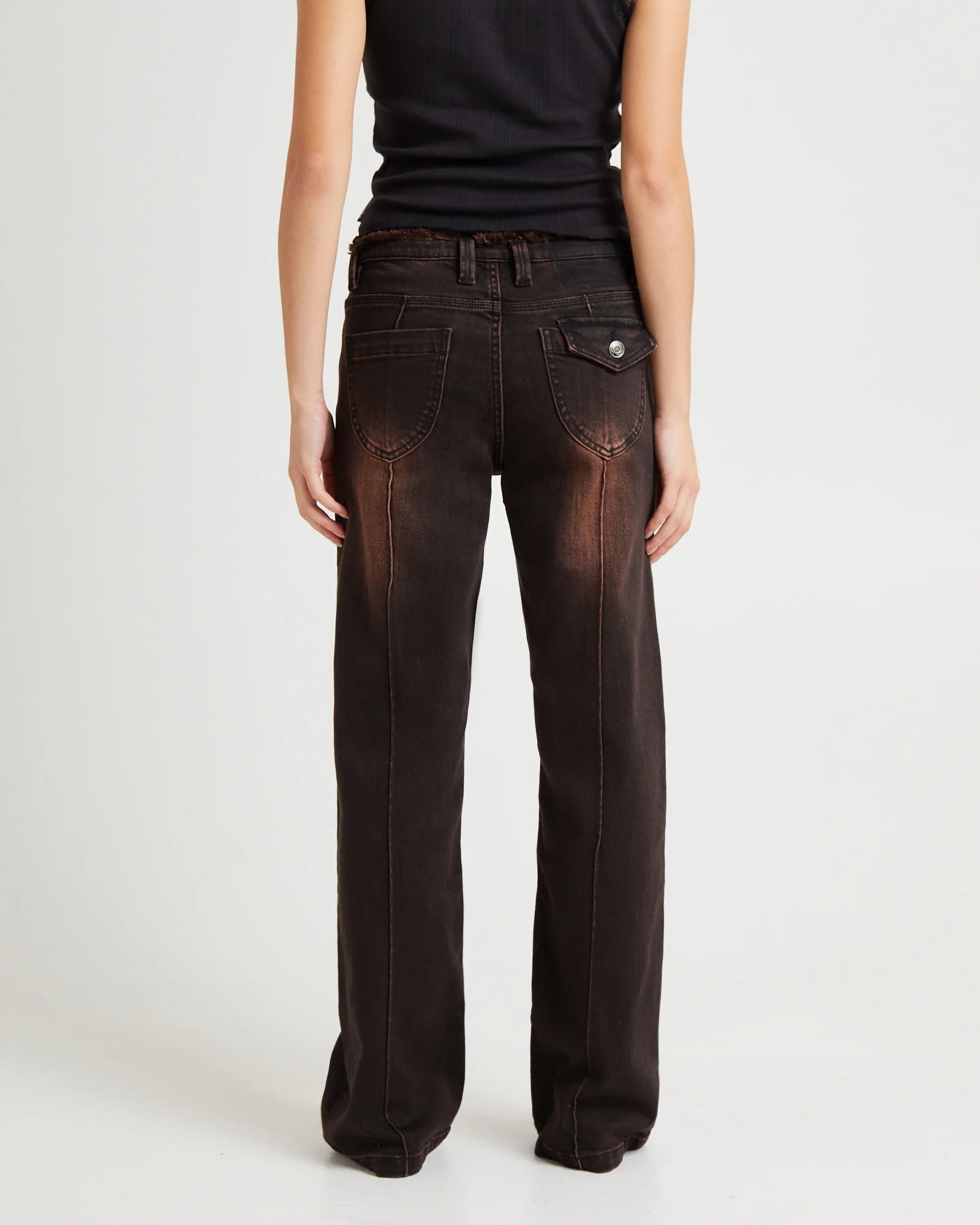 Bambi Fray Low Rise Jeans - Image 2