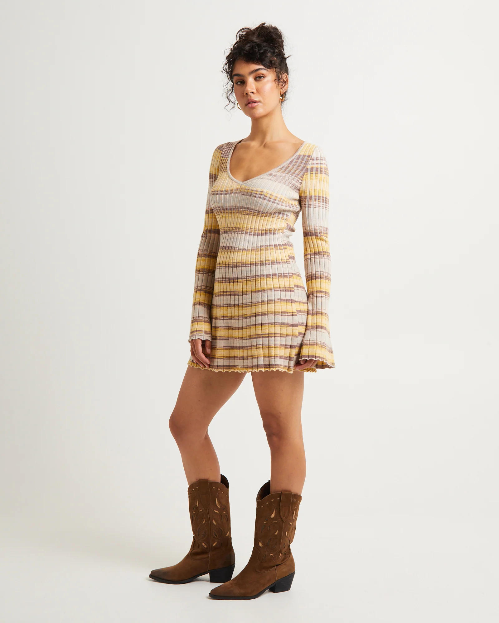 Bambi Stripe Knit Mini Dress - Image 4
