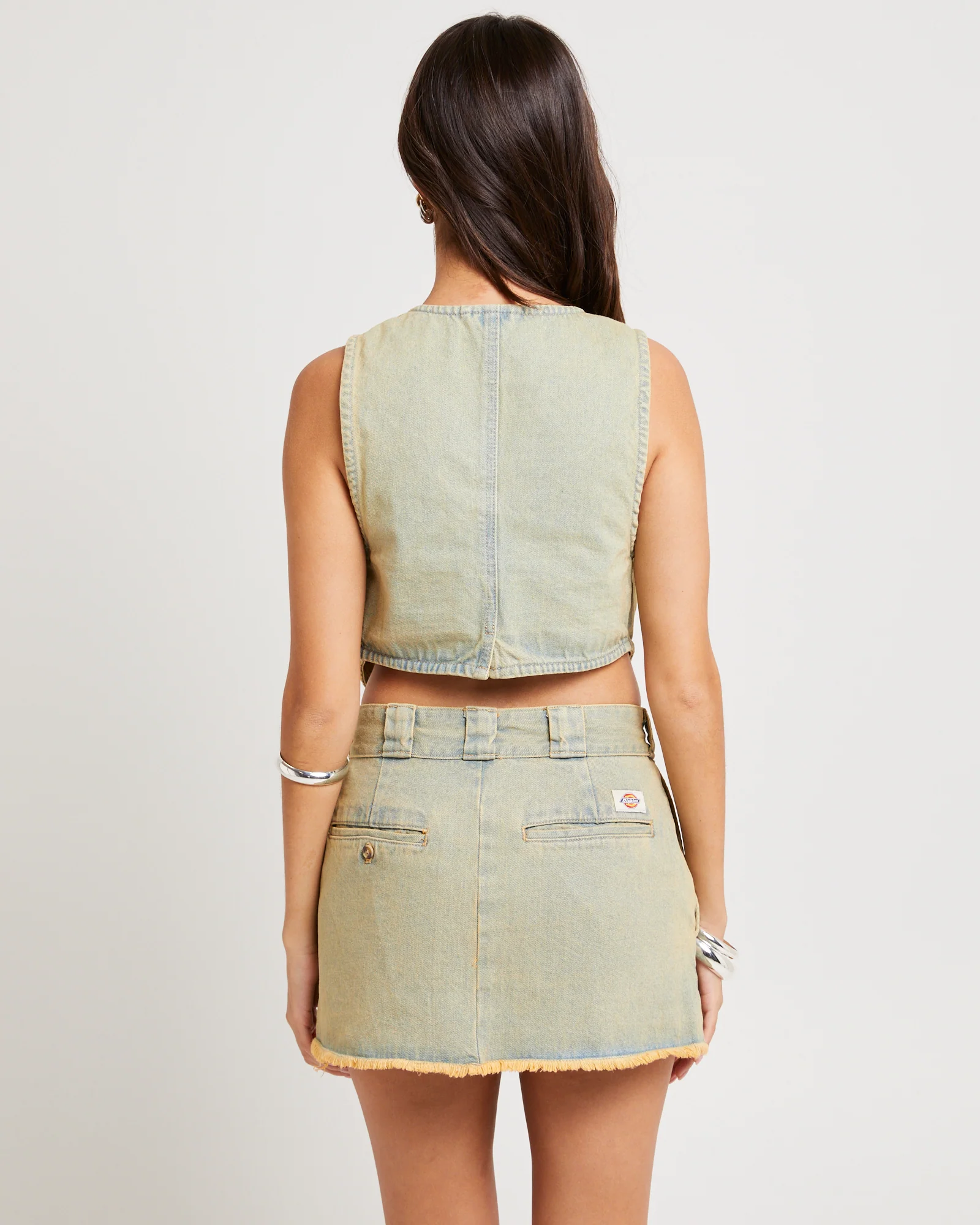 Bandera Cropped Denim Vest - Image 2