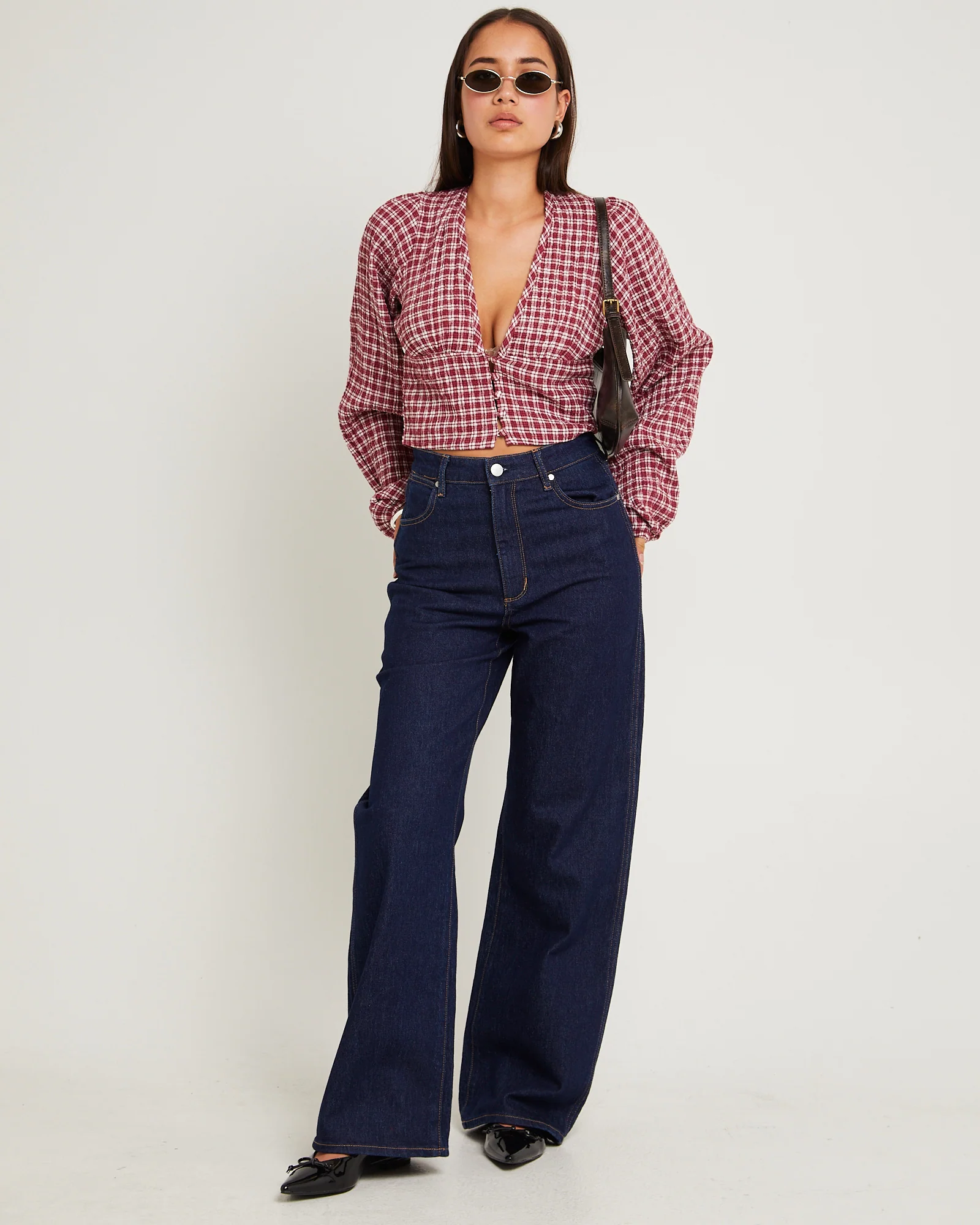 Base Seersucker Long Sleeve Top - Image 2