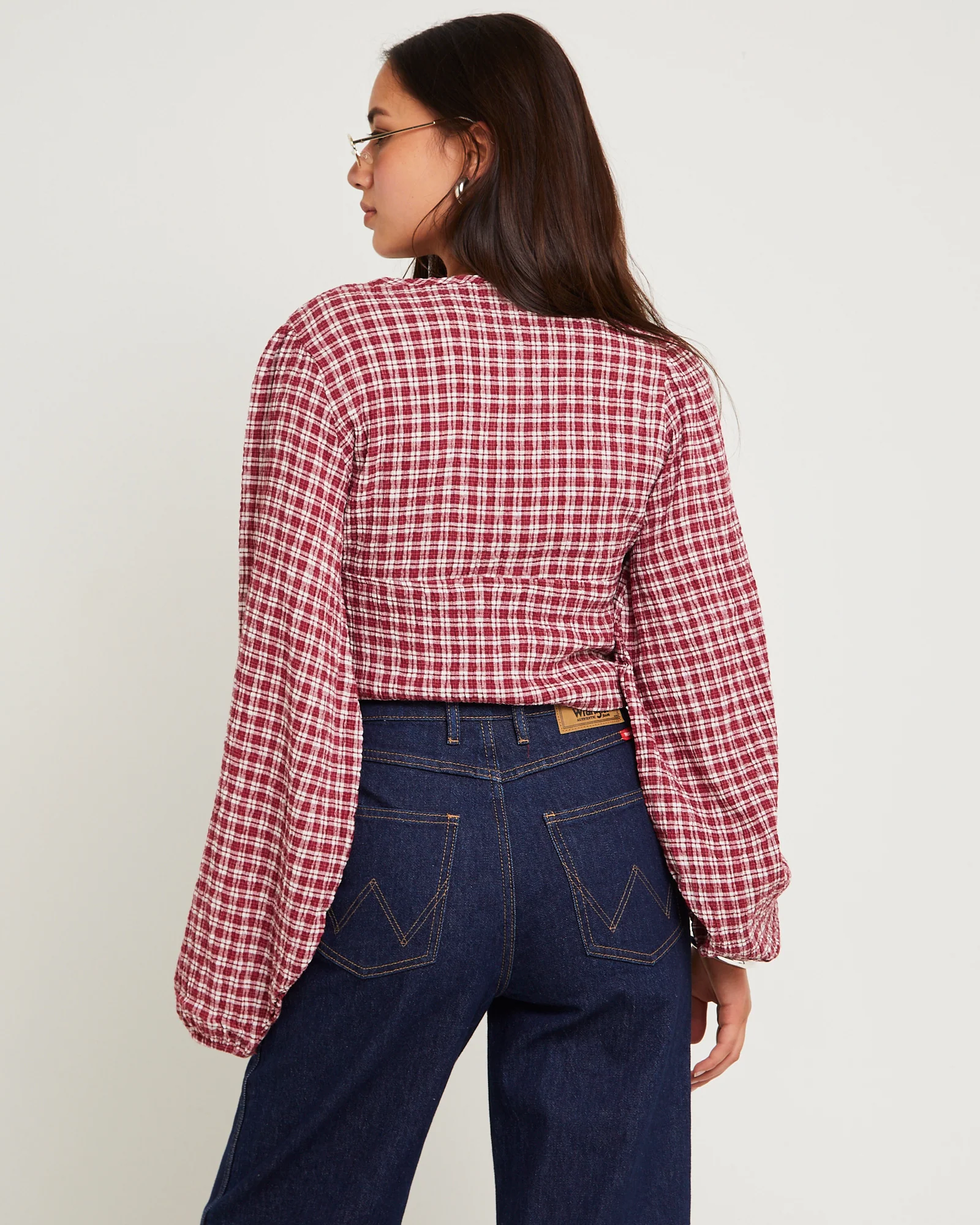Base Seersucker Long Sleeve Top - Image 3