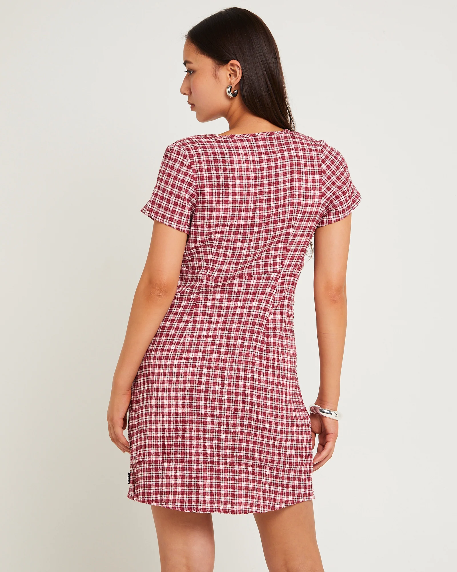 Base Seersucker Mini Dress - Image 2