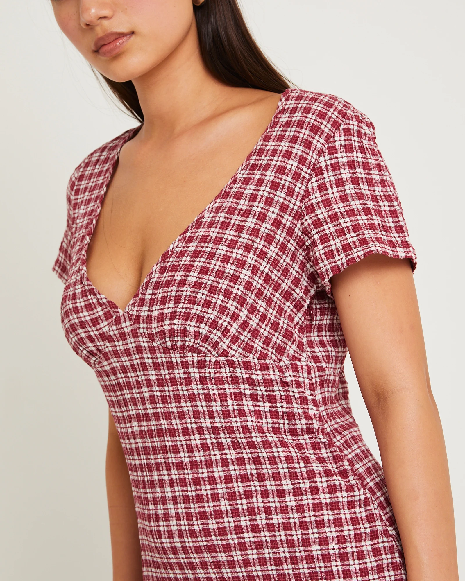 Base Seersucker Mini Dress - Image 5
