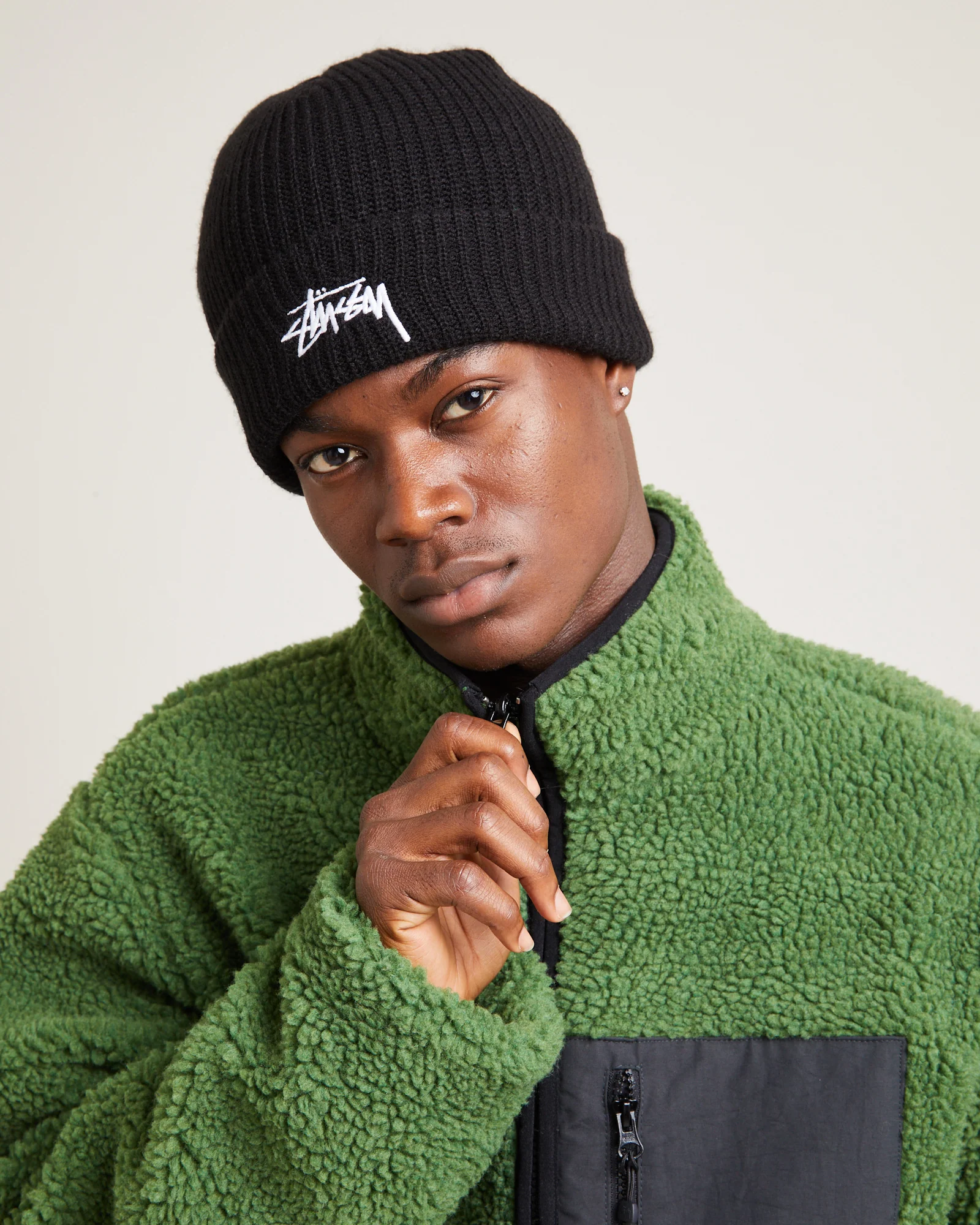 Basic Cuff Beanie Black - Image 3