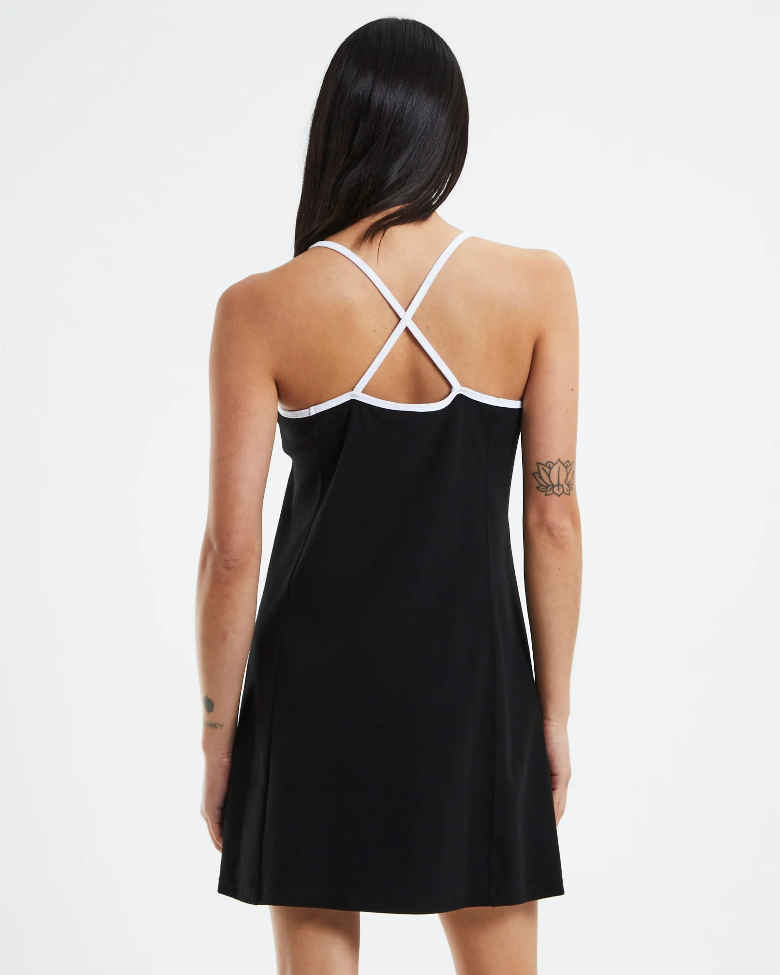 Basic Oval Logo Tennis Dress Black - Image 2
