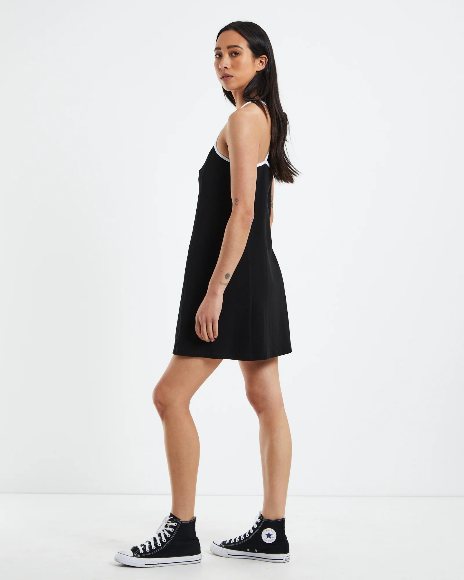 Basic Oval Logo Tennis Dress Black - Image 4