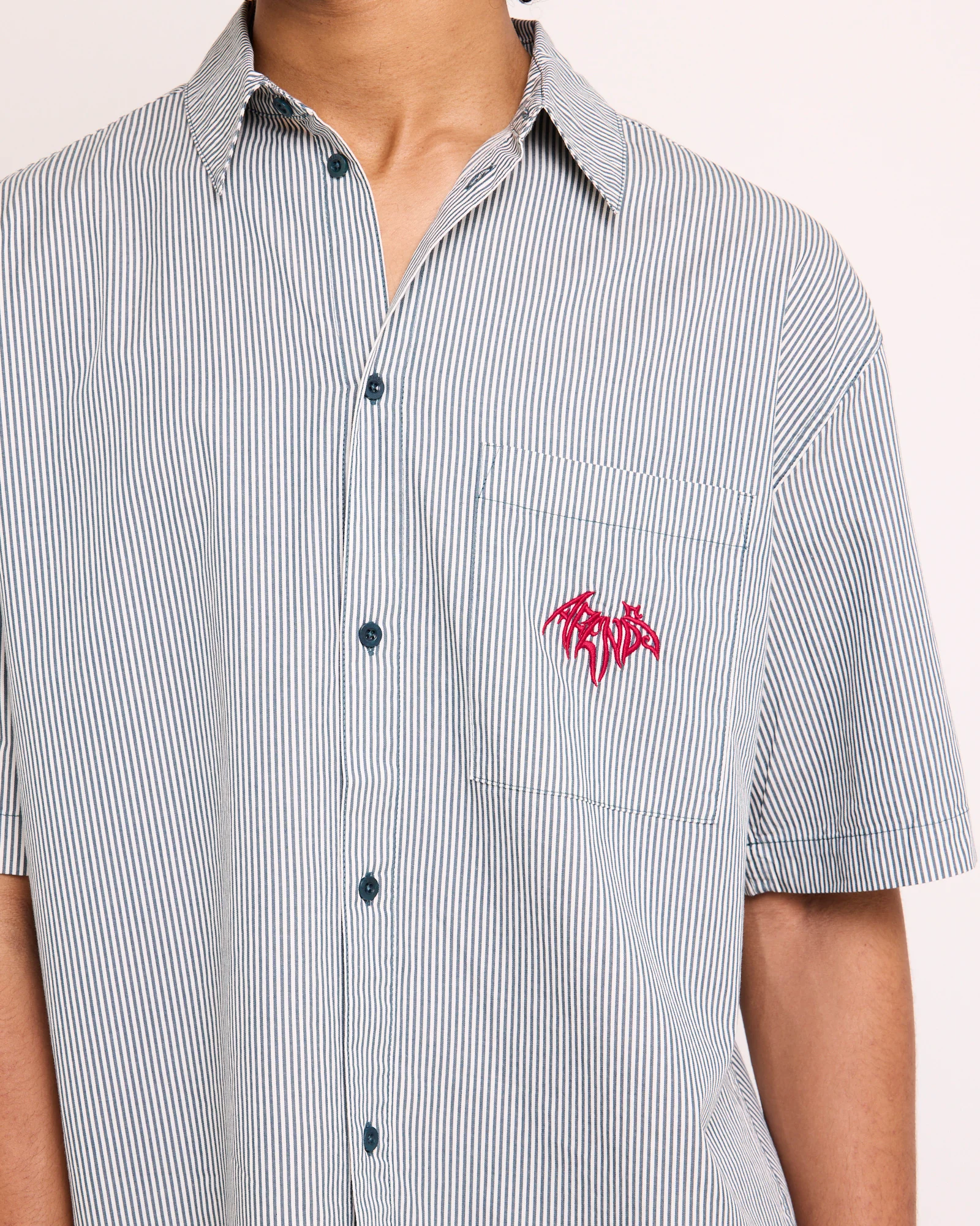Bats Striped Short Sleeve Shirt - Image 5