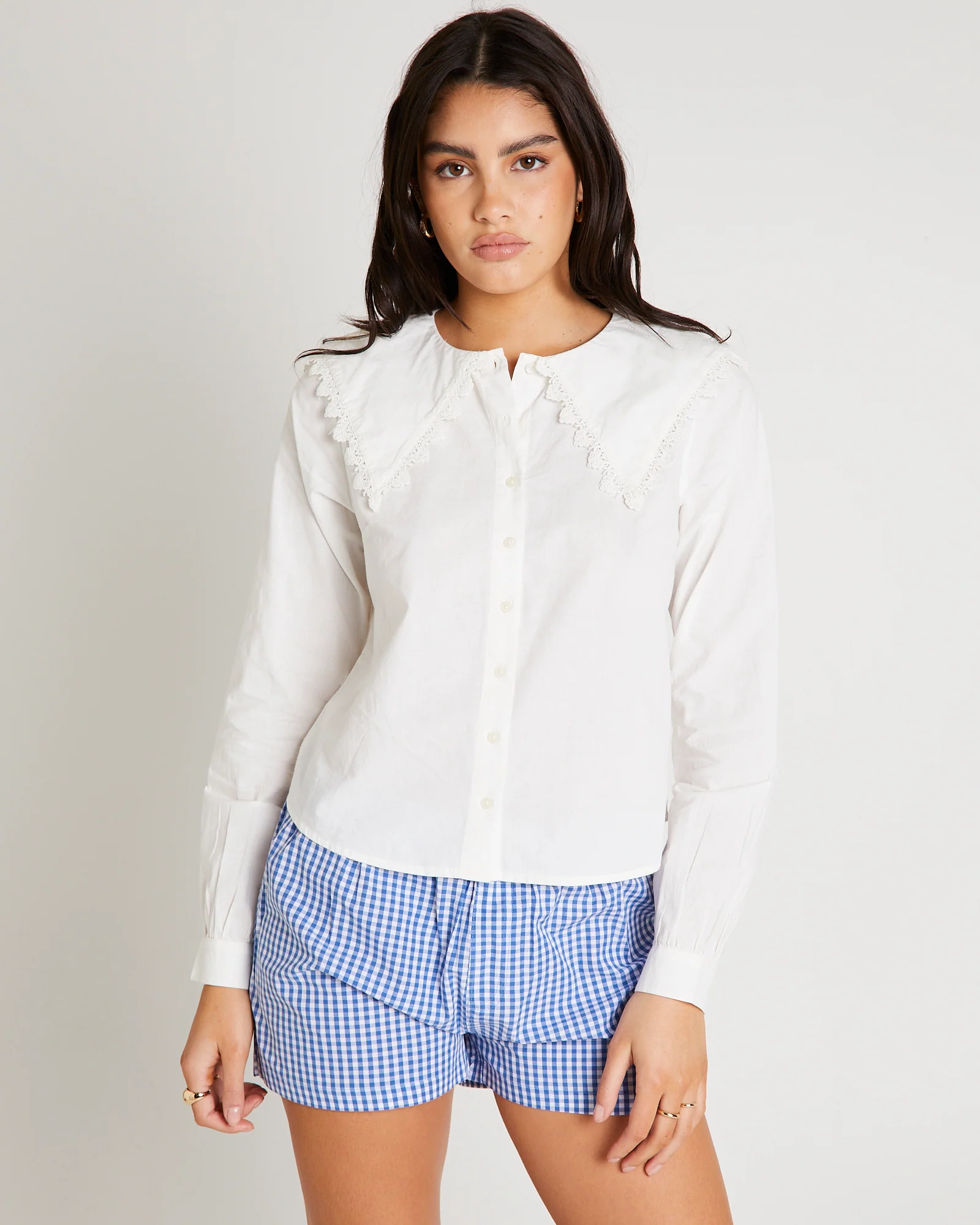 BDG Long Sleeve Collar Blouse - Image 4