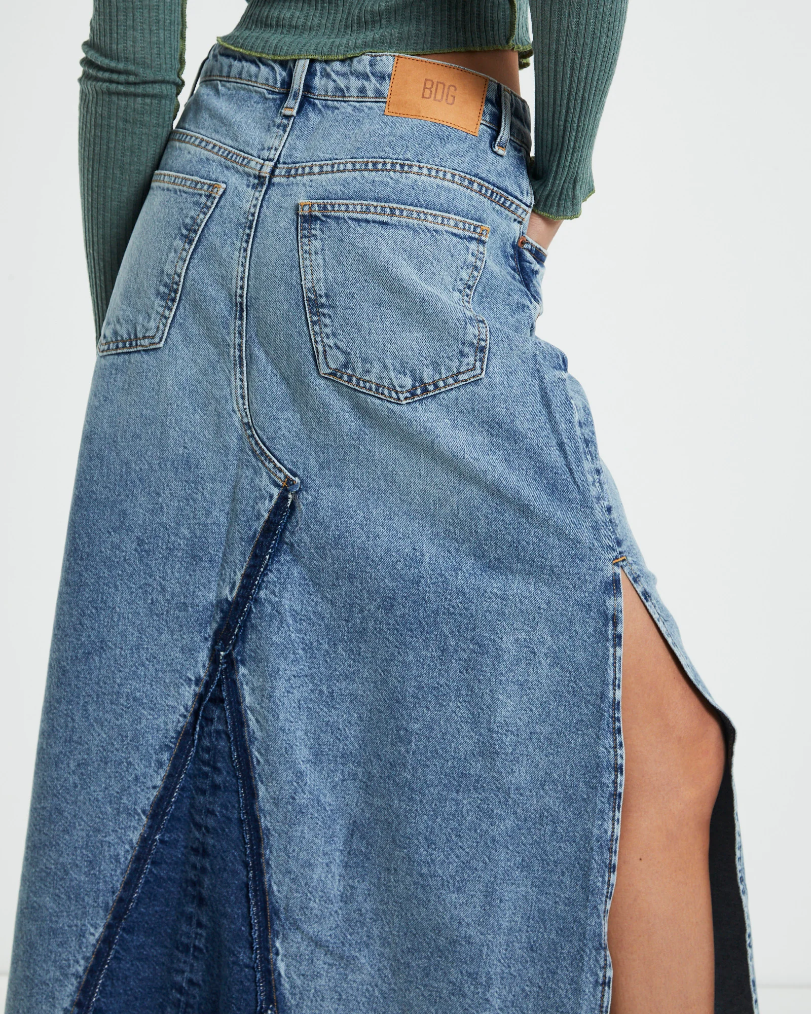 BDG Denim Midi Skirt in - Image 5