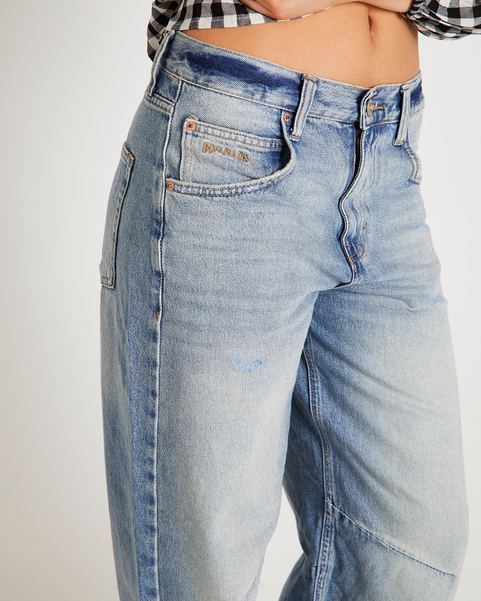 BDG Logan Buckle Baggy Barrel Denim Jeans - Image 5